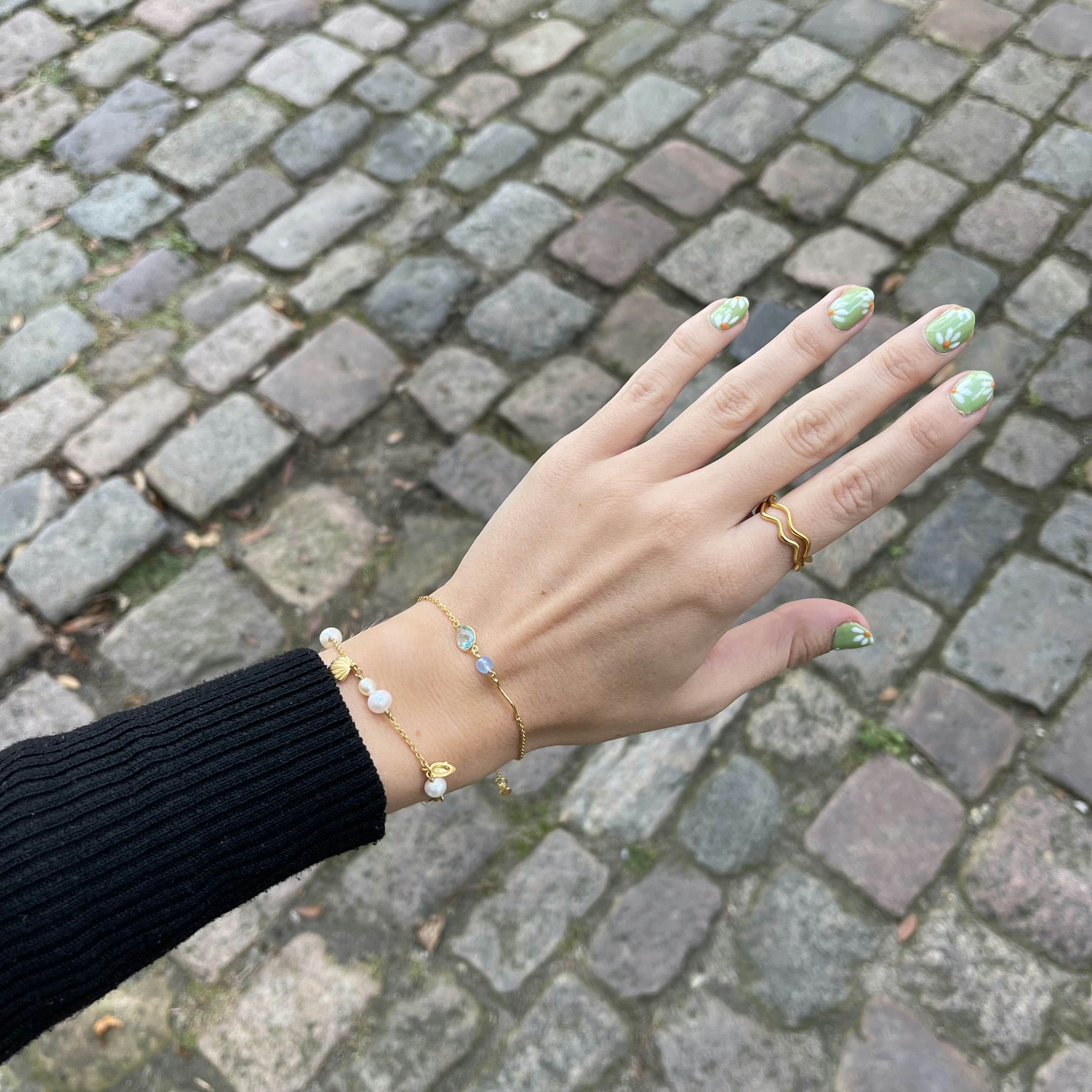 Marie Pink Bracelet fra Izabel Camille i Forgylt-Sølv Sterling 925