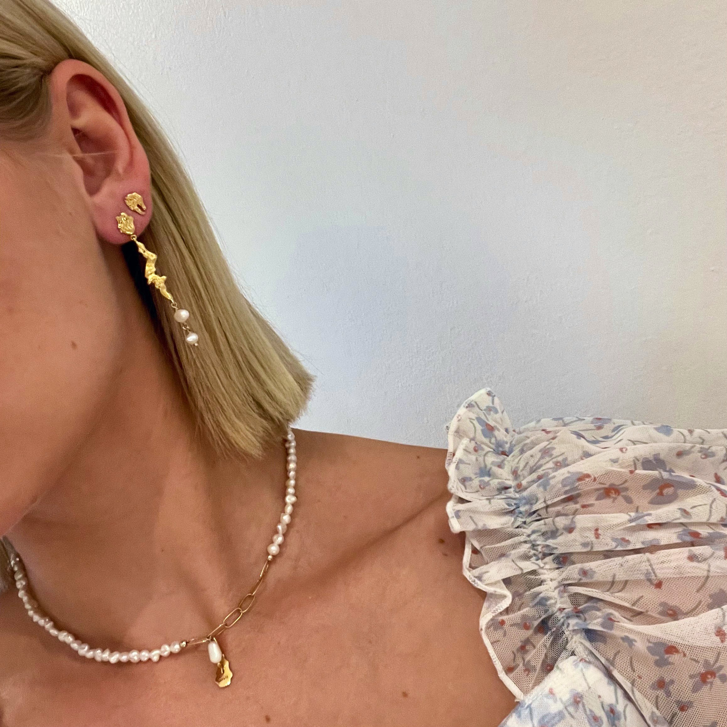 Signe By Sistie Earsticks fra Sistie i Forgyldt-Sølv Sterling 925