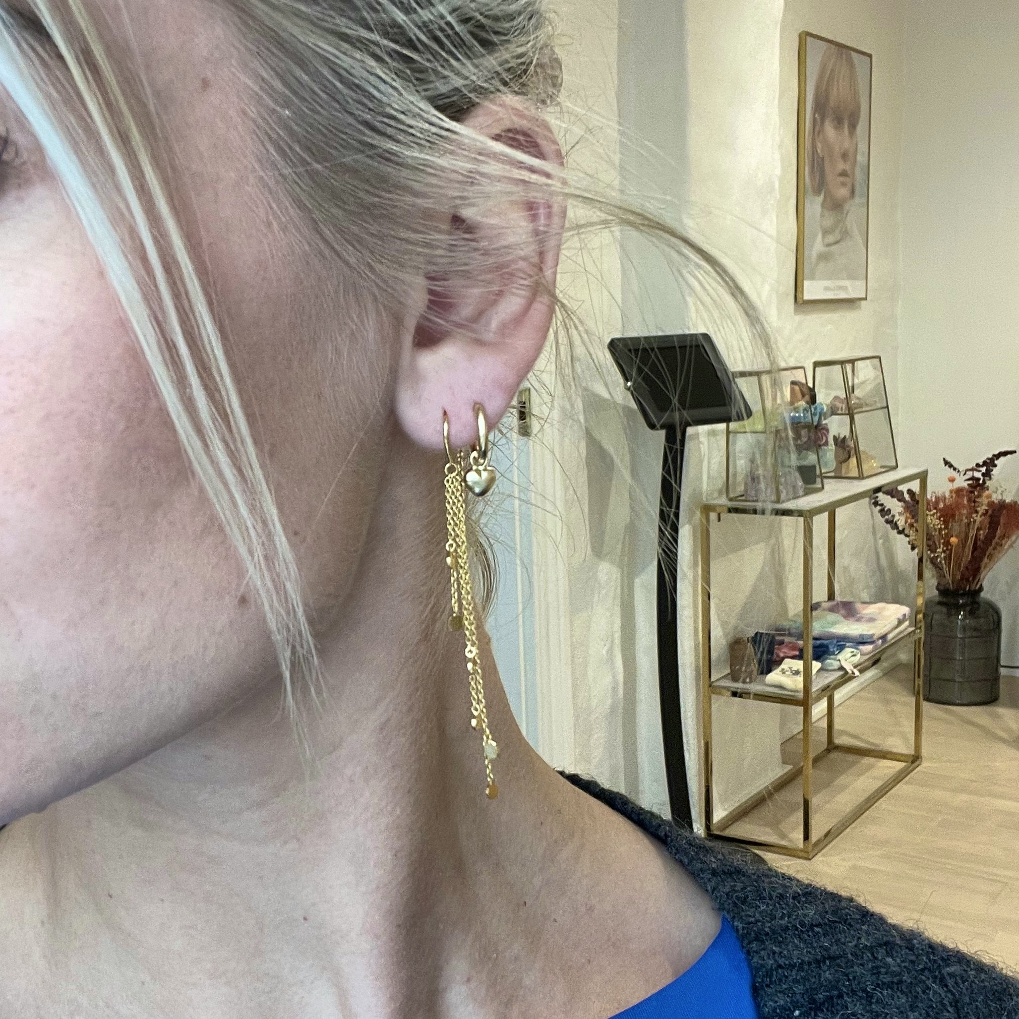 Heart Huggies fra Pernille Corydon i Forgylt-Sølv Sterling 925