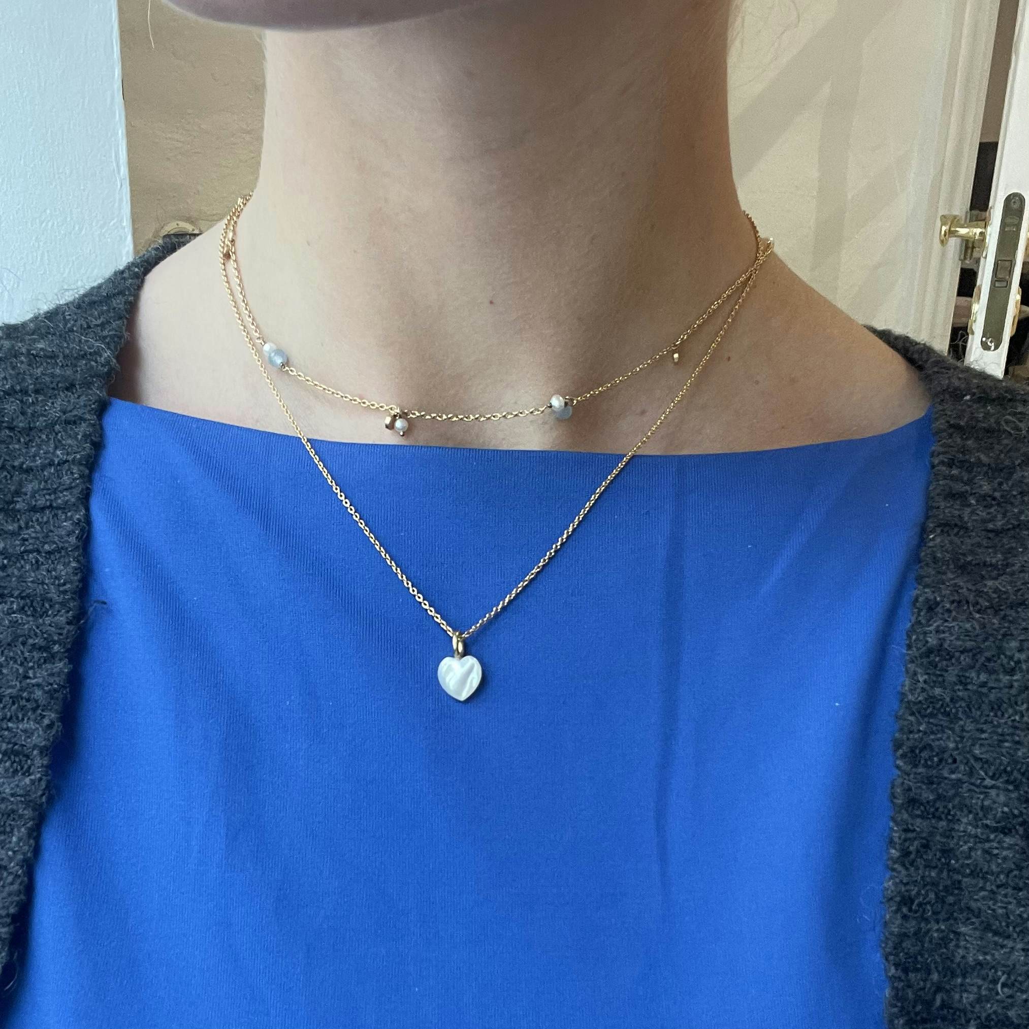 Ocean Heart Necklace fra Pernille Corydon i Sølv Sterling 925