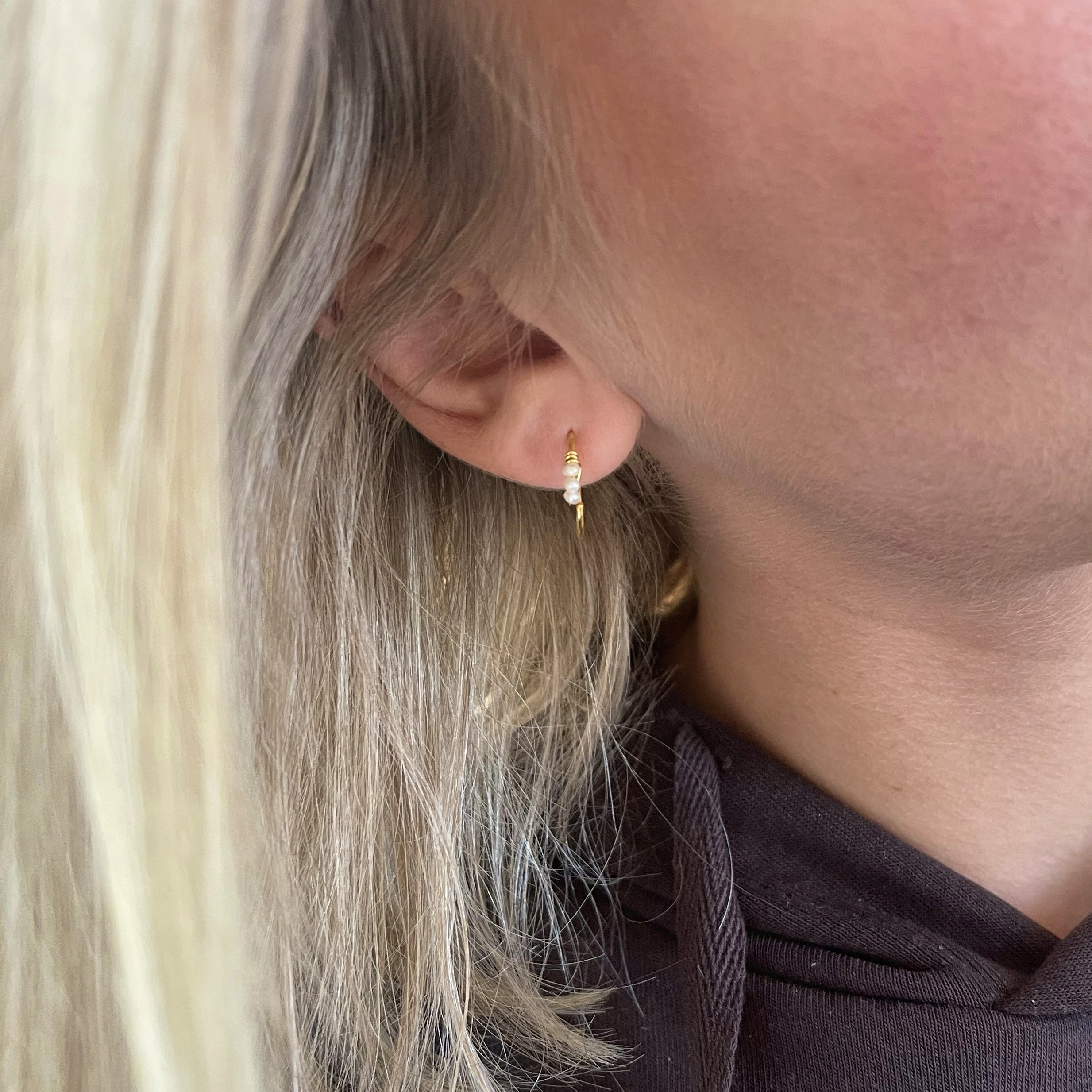 Dakota Earrings fra Maanesten i Forgylt-Sølv Sterling 925