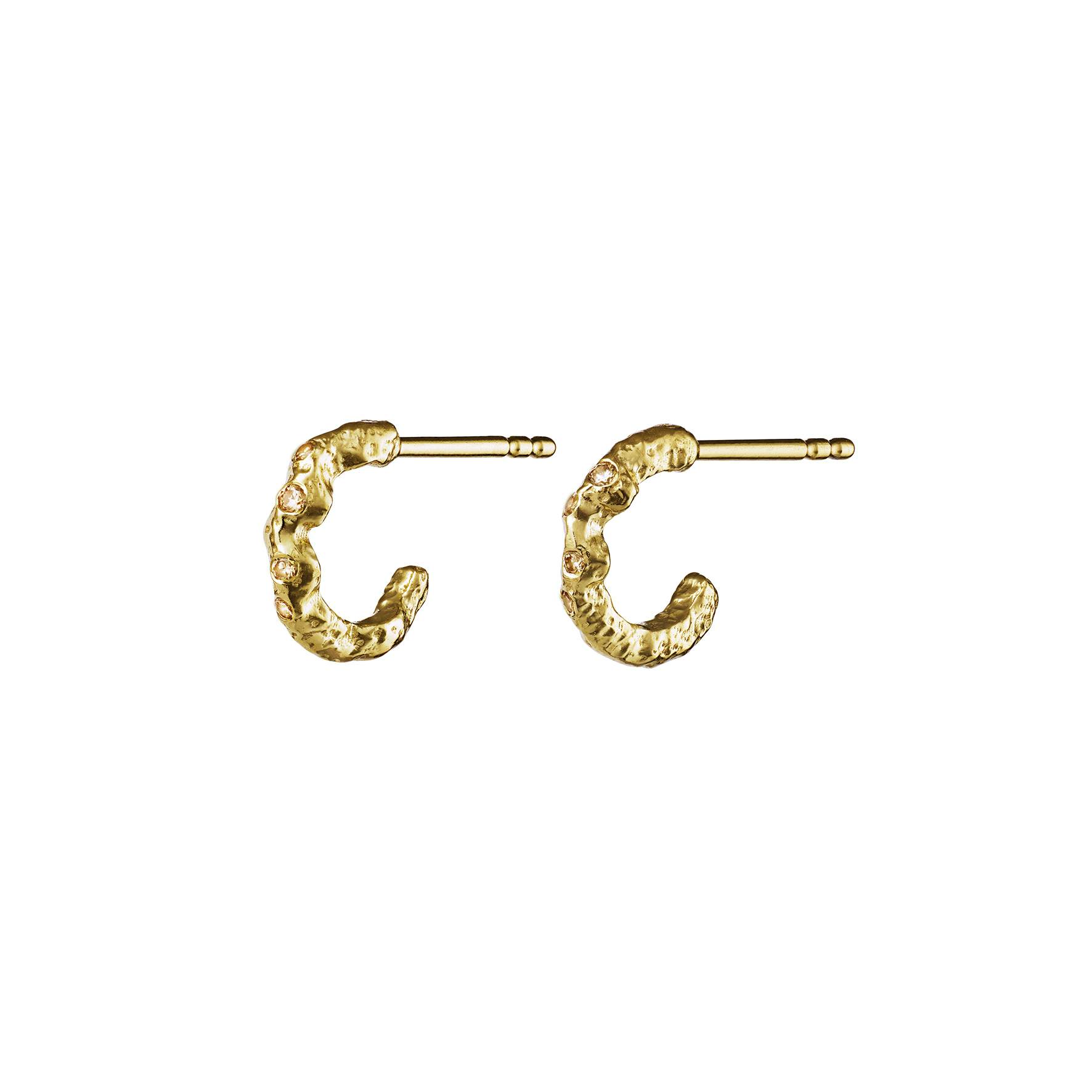 Janine Petite Earrings von Maanesten in Vergoldet-Silber Sterling 925