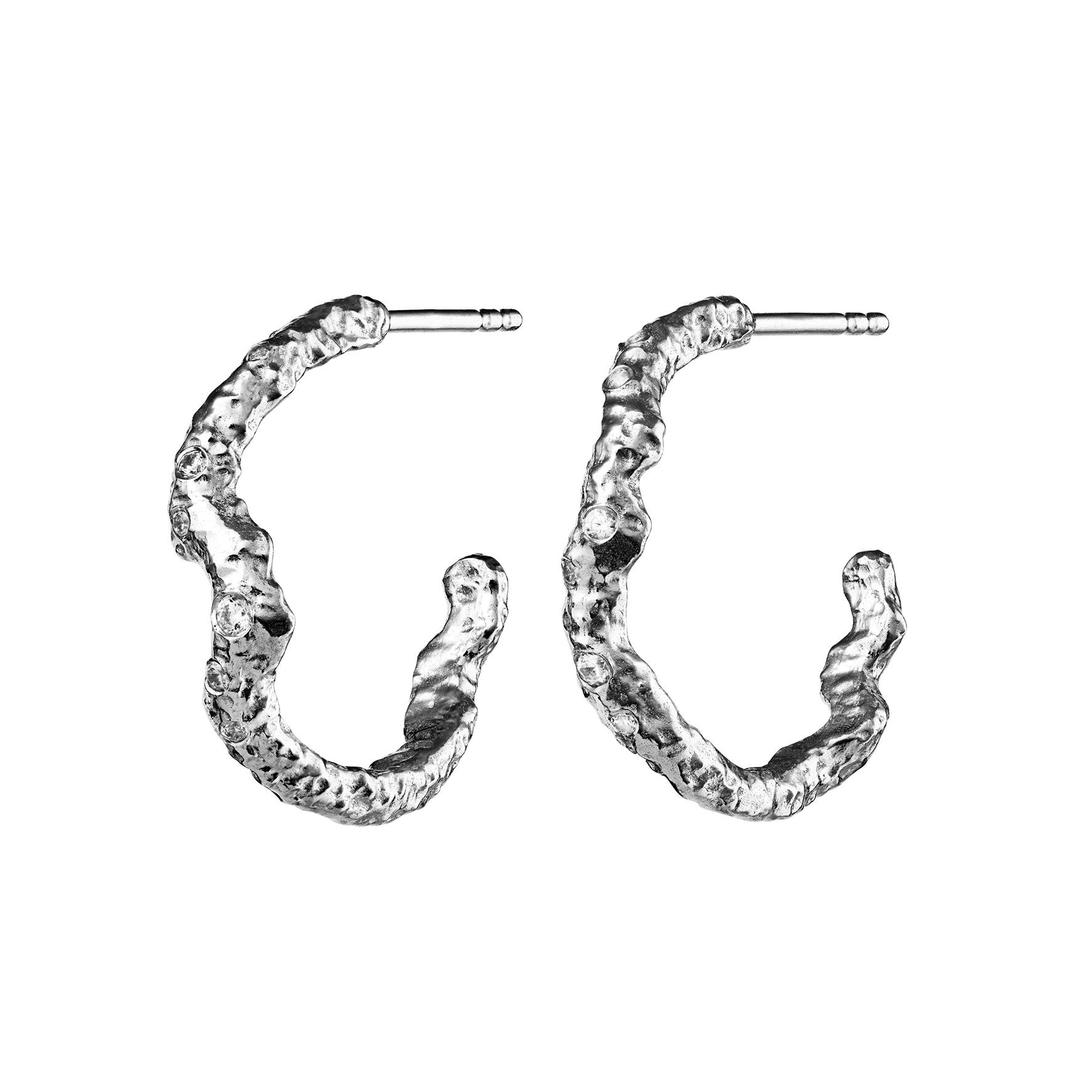 Janine Grande Earrings from Maanesten in Silver Sterling 925