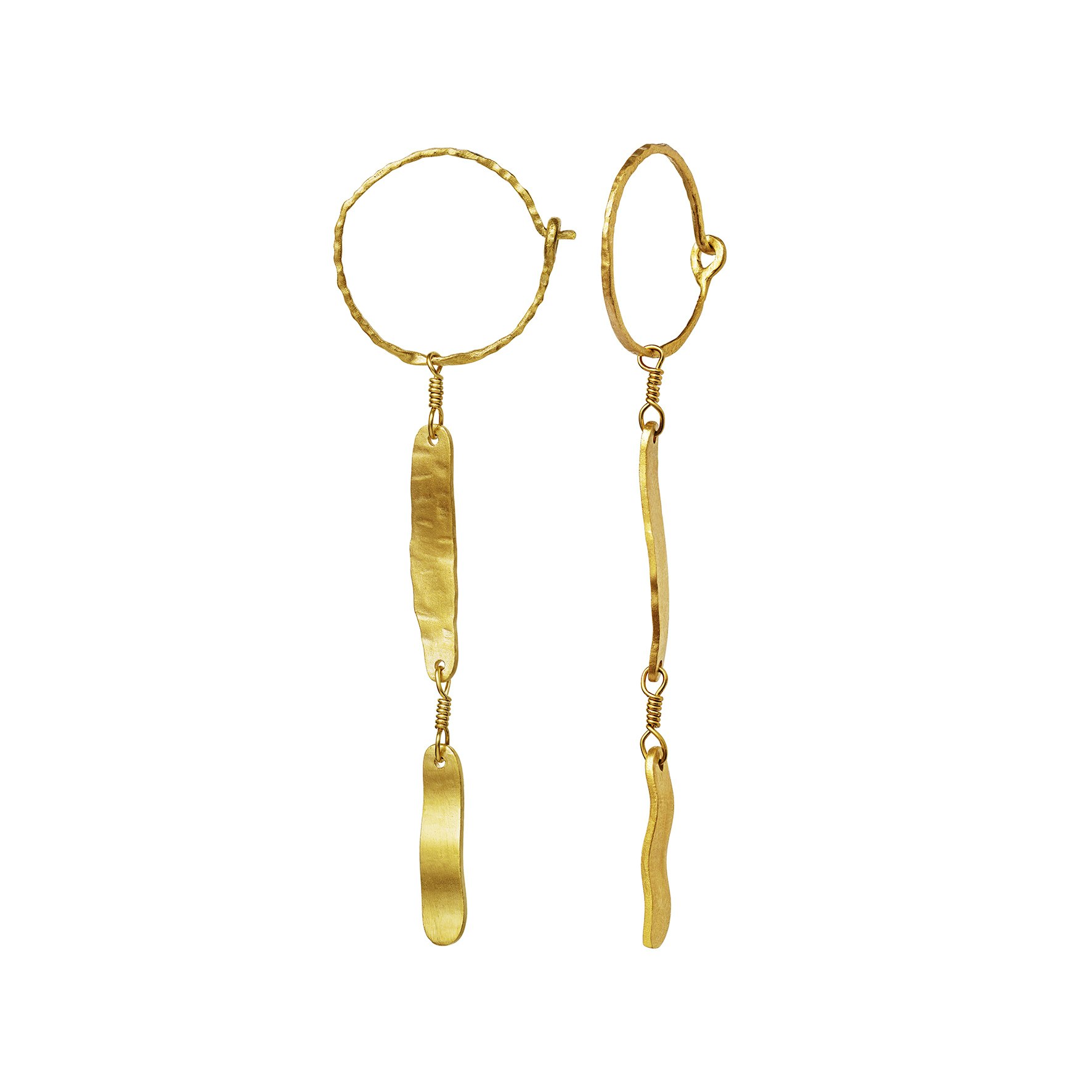 Lila Earrings von Maanesten in Vergoldet-Silber Sterling 925