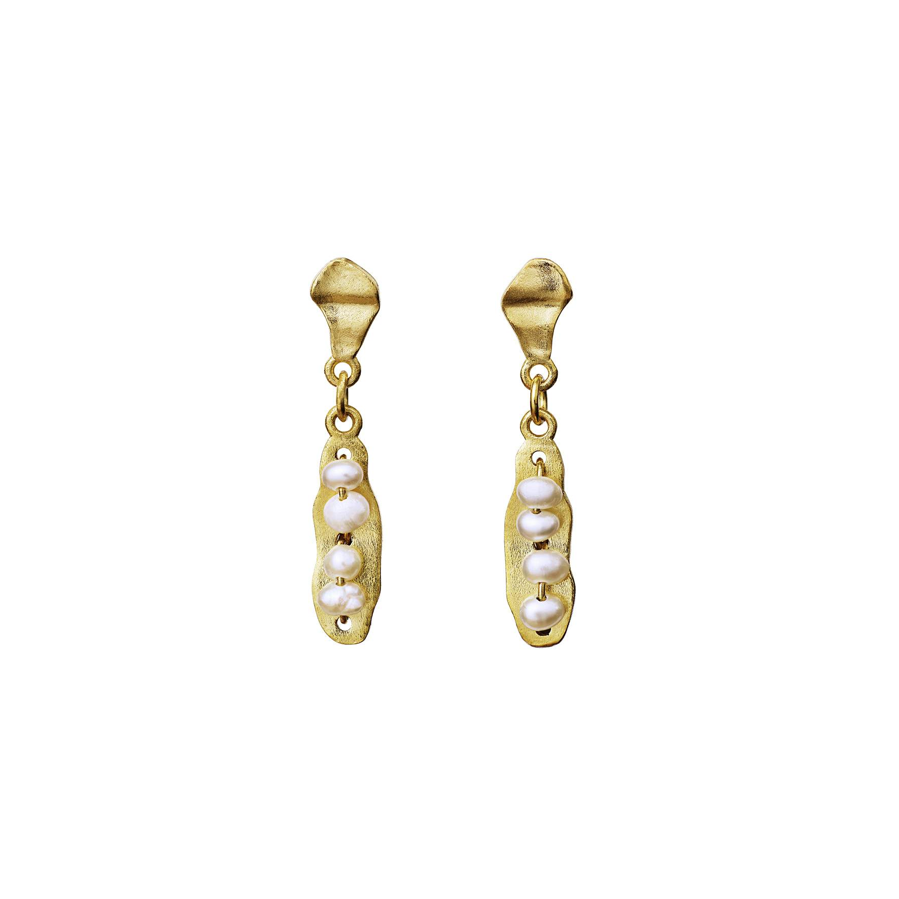 Mai Earrings fra Maanesten i Forgylt-Sølv Sterling 925|Freshwater Pearl