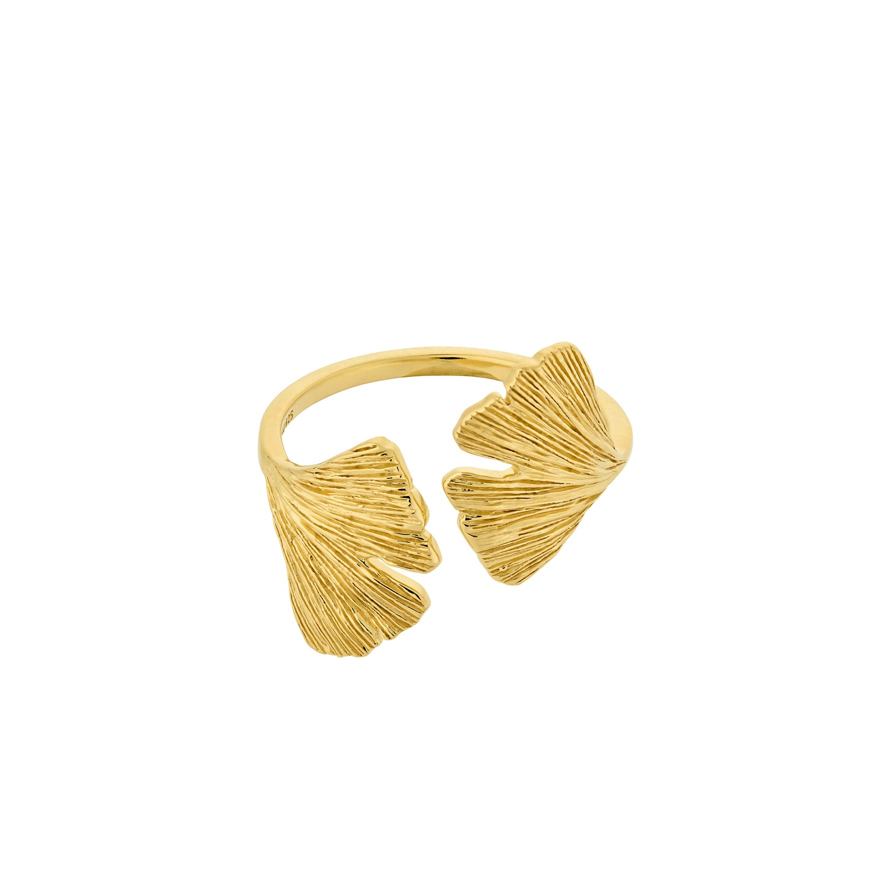 Biloba Ring von Pernille Corydon in Vergoldet-Silber Sterling 925