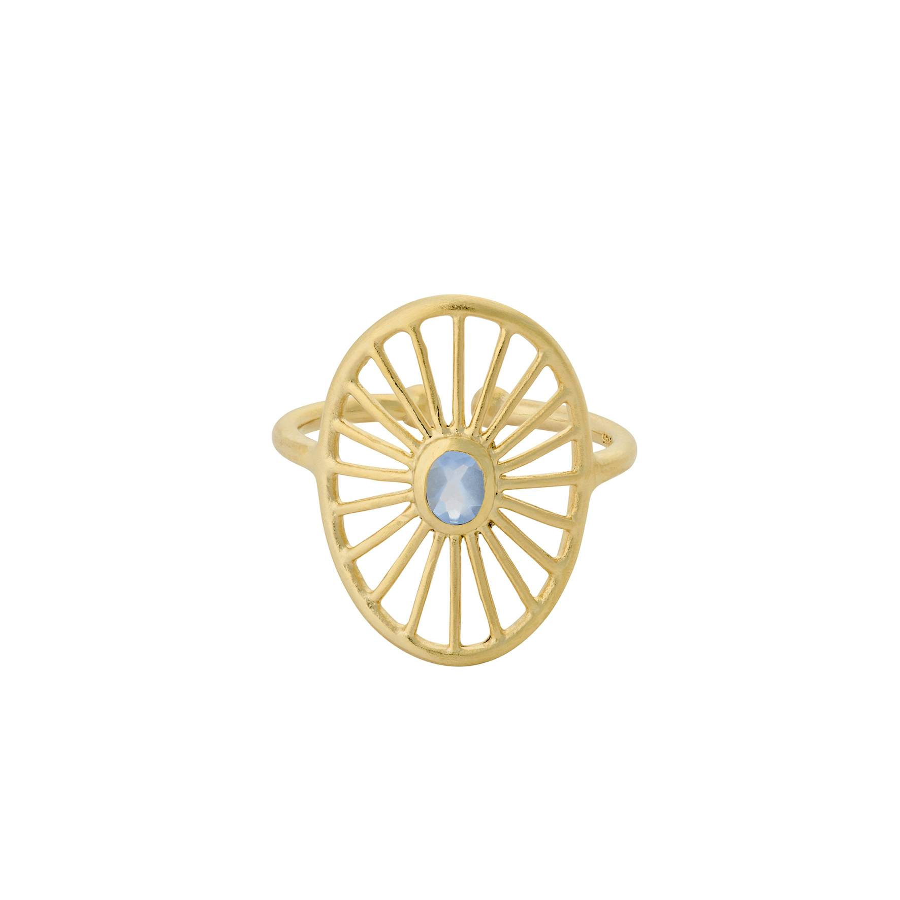 Dream Catcher Ring fra Pernille Corydon i Forgylt-Sølv Sterling 925|Chalcedony