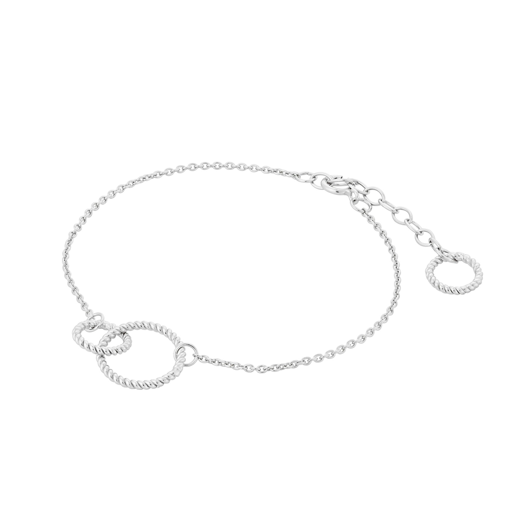 Double Twisted Bracelet from Pernille Corydon in Silver Sterling 925