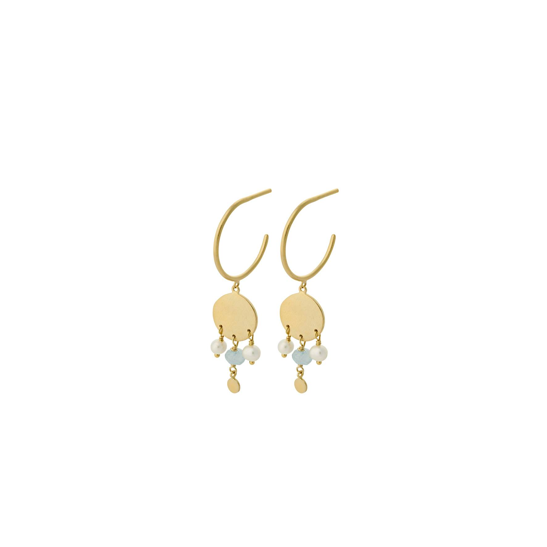 Dream Catcher Hoops from Pernille Corydon in Goldplated-Silver Sterling 925