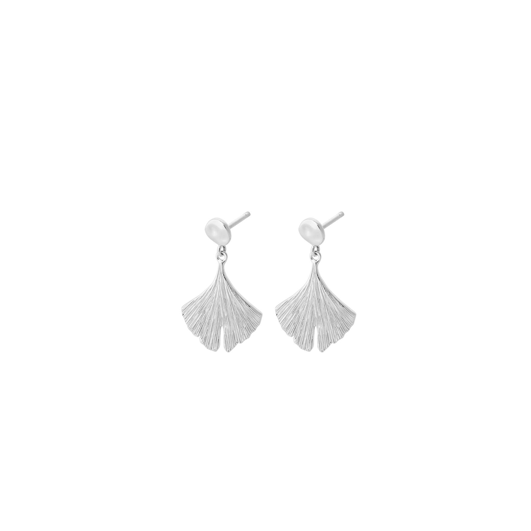 Biloba Earrings from Pernille Corydon in Silver Sterling 925