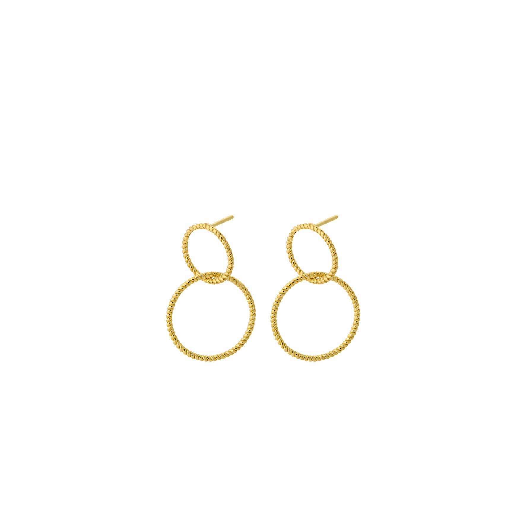 Double Twisted Earrings fra Pernille Corydon i Forgylt-Sølv Sterling 925