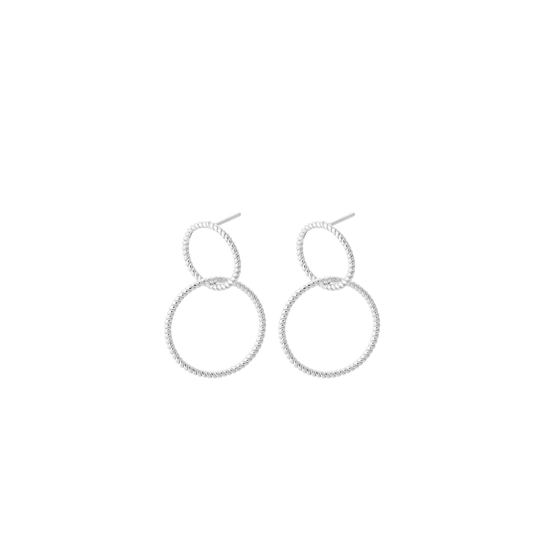 Double Twisted Earrings from Pernille Corydon in Silver Sterling 925