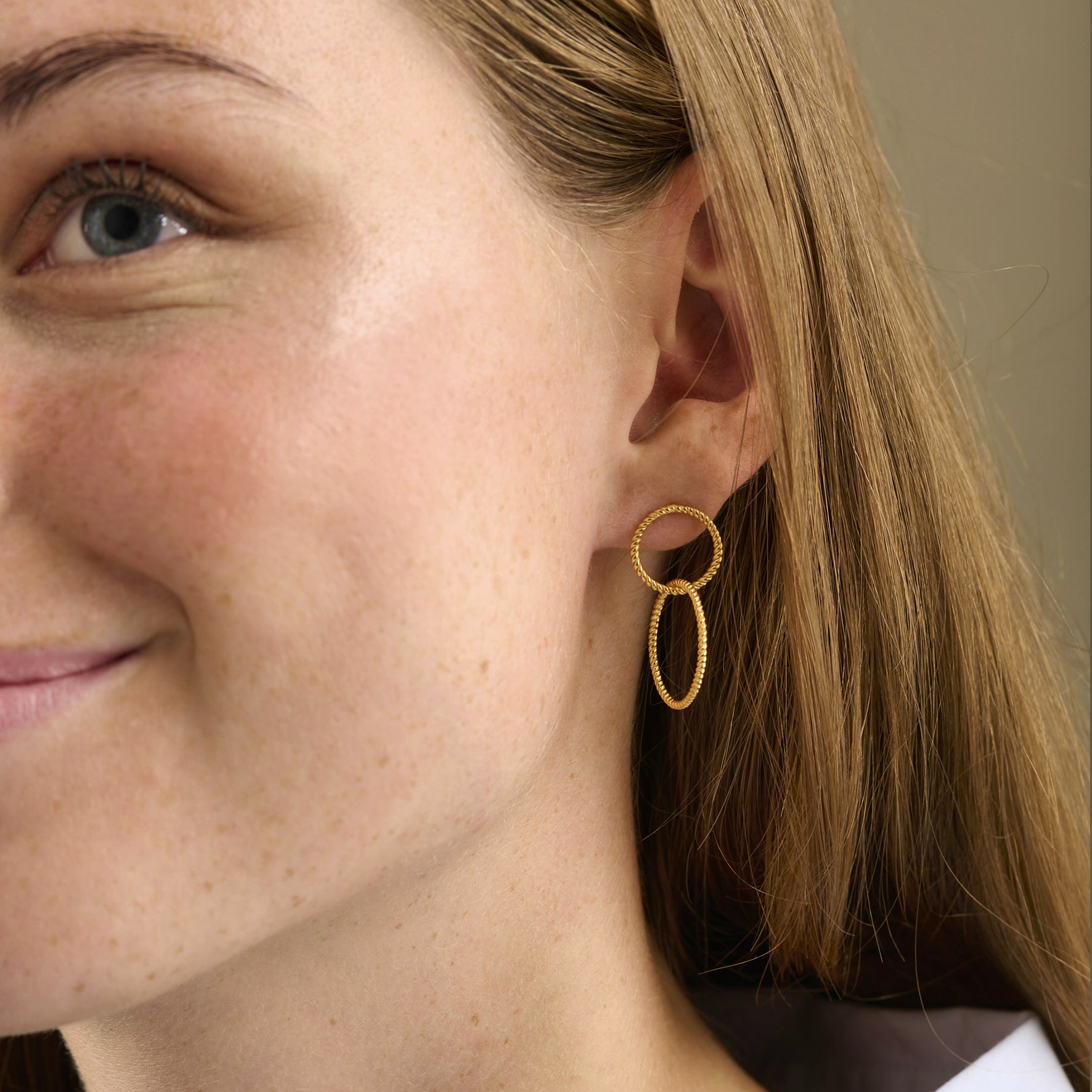 Double Twisted Earrings von Pernille Corydon in Silber Sterling 925