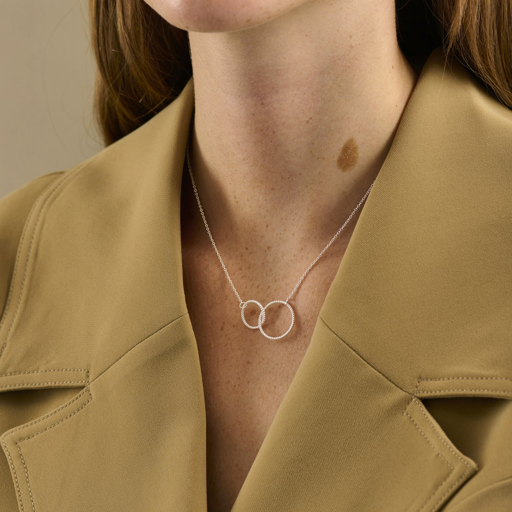 Double Twisted Necklace fra Pernille Corydon i Forgyldt-Sølv Sterling 925