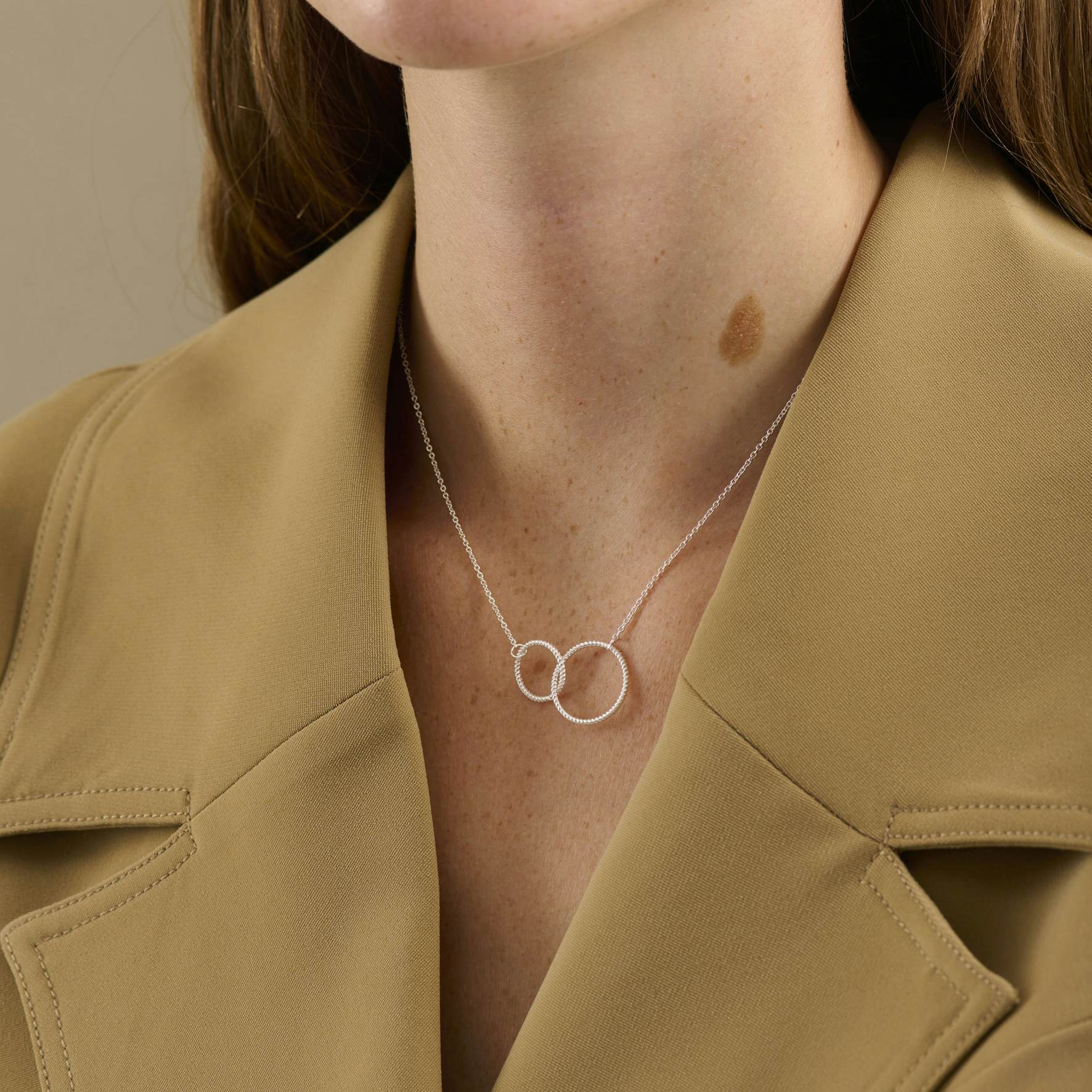 Double Twisted Necklace fra Pernille Corydon i Forgylt-Sølv Sterling 925