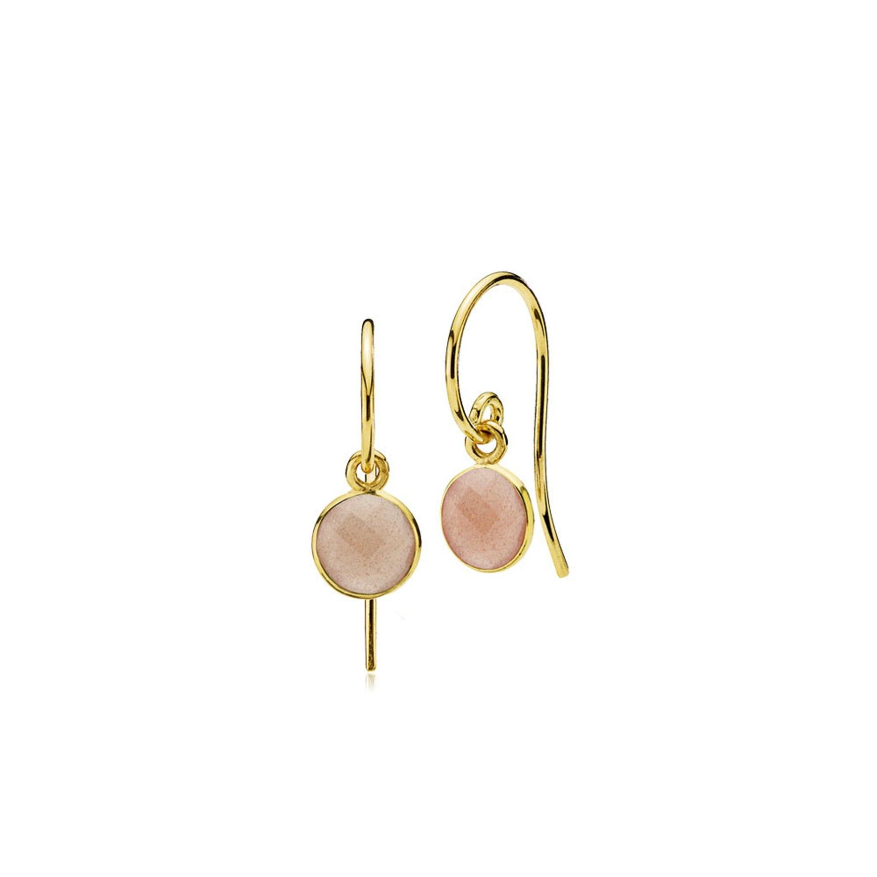 Prima Donna earrings peach from Izabel Camille in Goldplated Silver Sterling 925