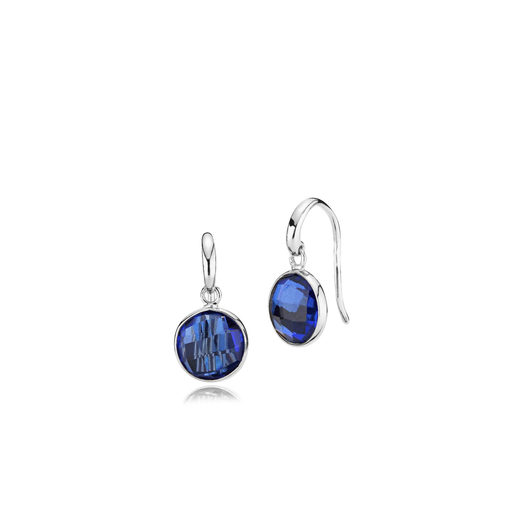 Prima Donna earrings small Royal Blue fra Izabel Camille i Sølv Sterling 925