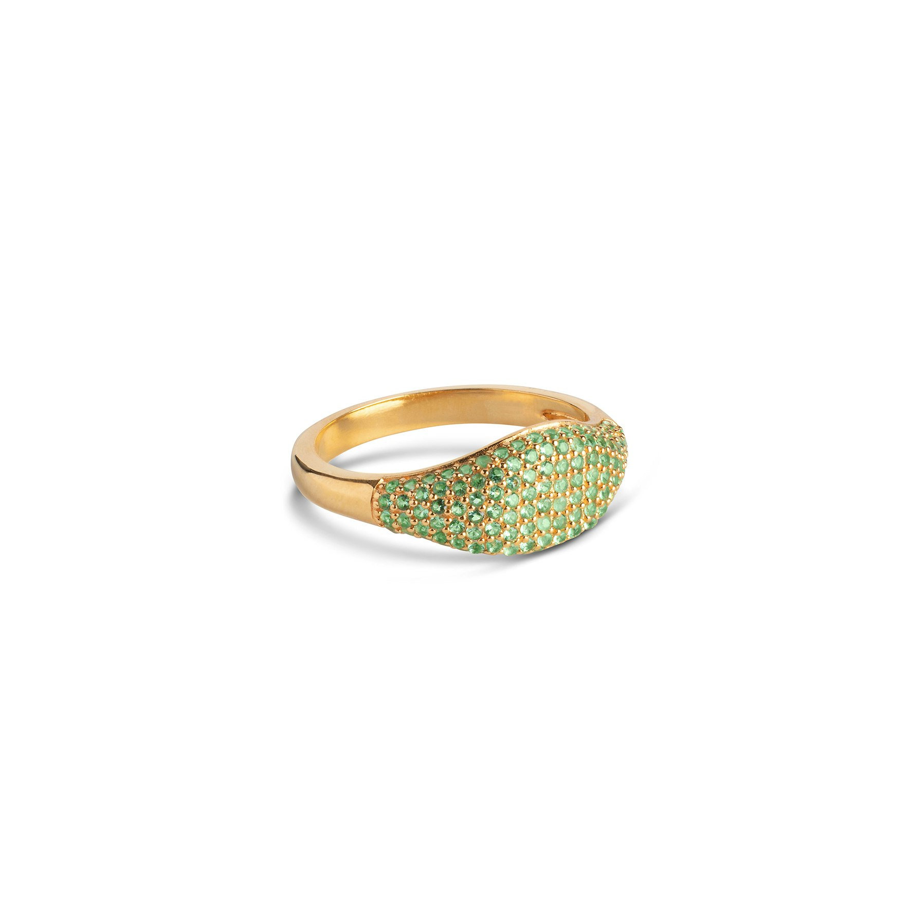 Sparkling Mary Ring - Green fra Enamel Copenhagen i Forgyldt-Sølv Sterling 925