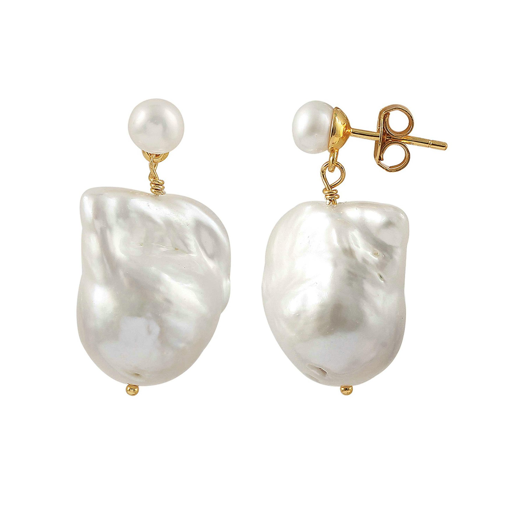Saga Earring fra Hultquist Copenhagen i Forgylt-Sølv Sterling 925