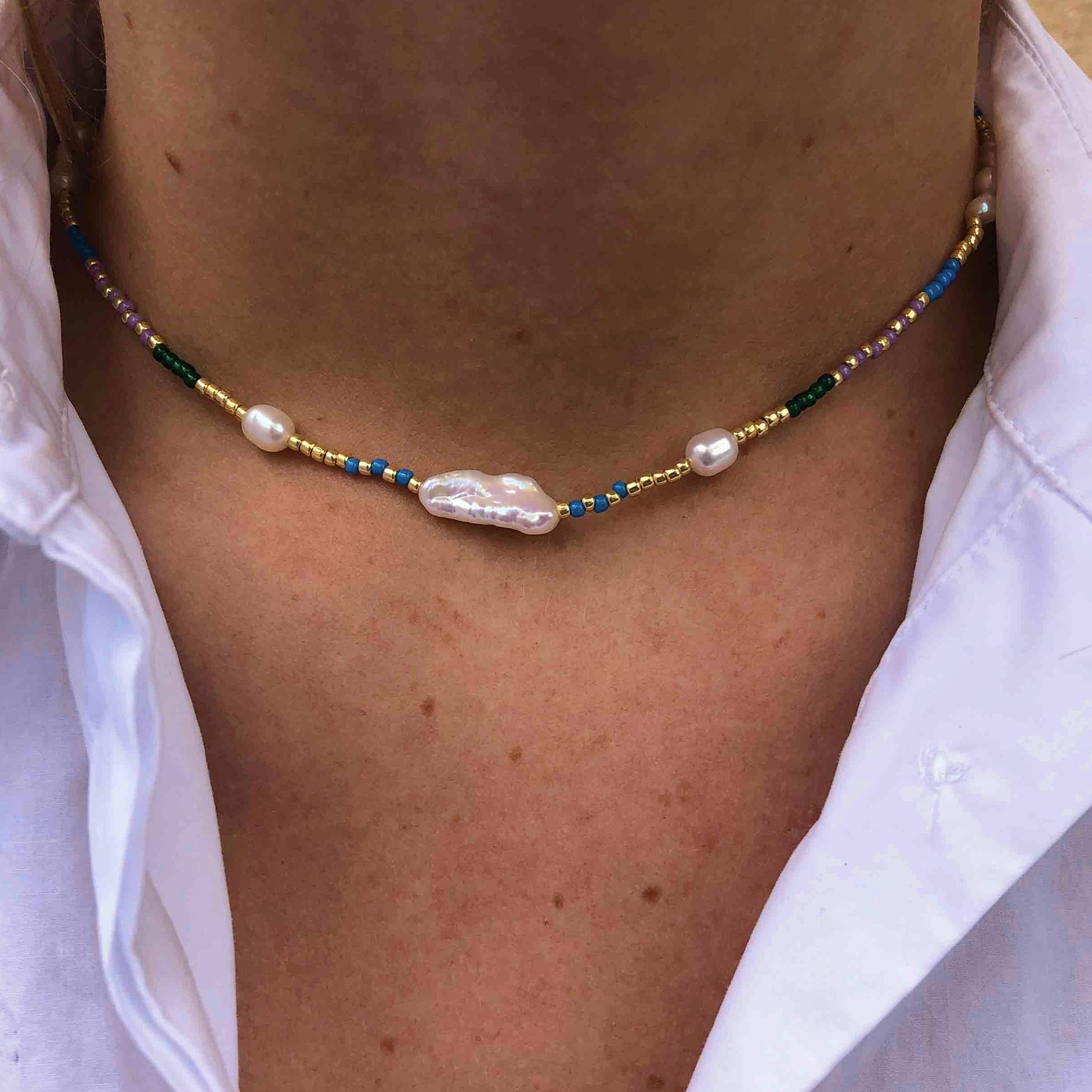 Magda Necklace fra Hultquist Copenhagen i Forgylt-Sølv Sterling 925