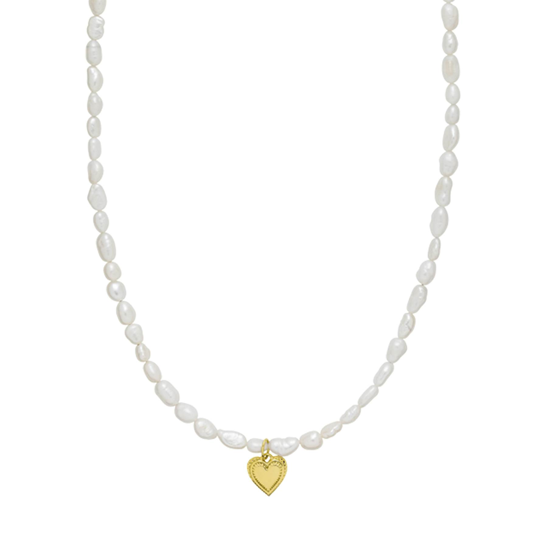 Anne-Sofie Krab x Sistie Heart Necklace fra Sistie i Forgylt-Sølv Sterling 925