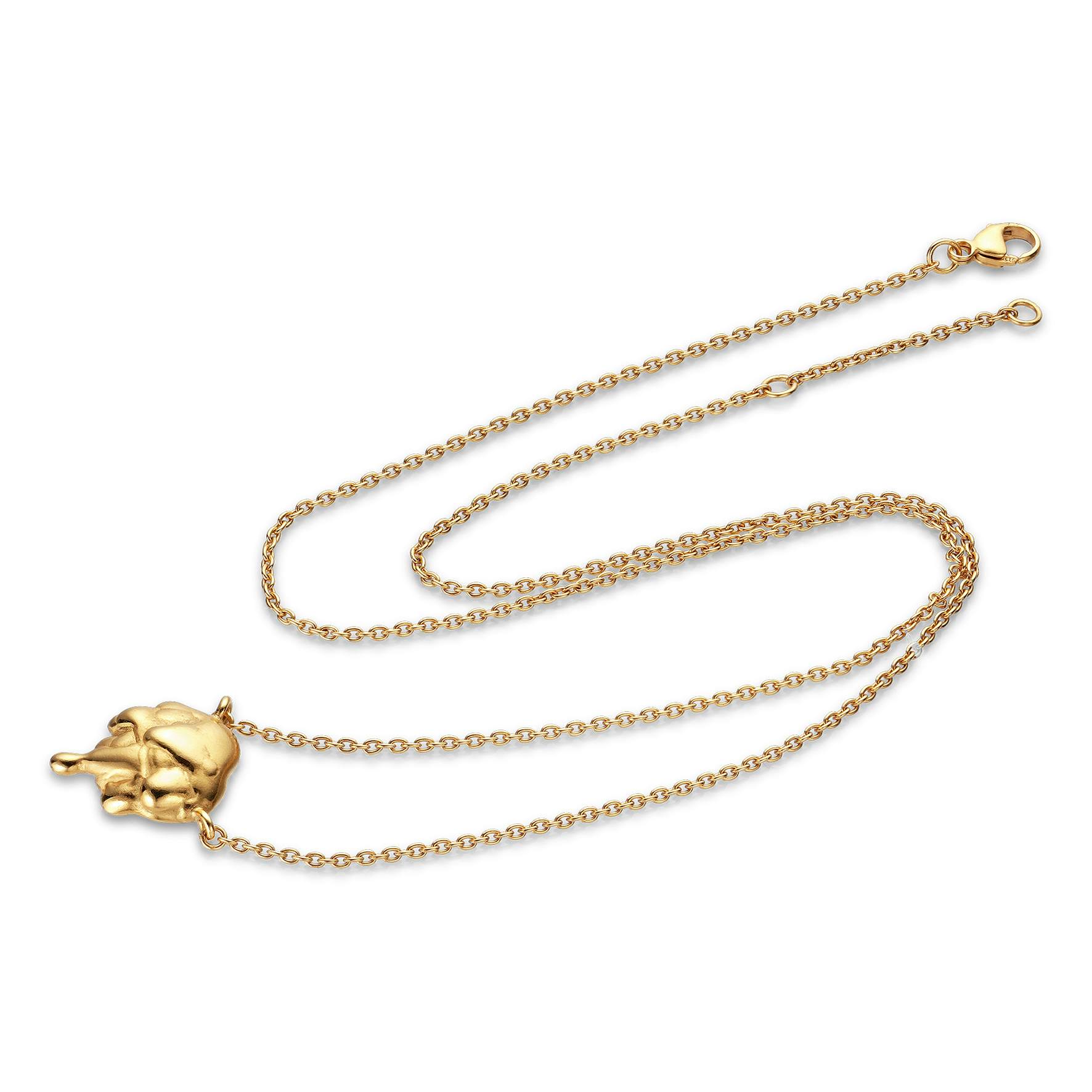 Drippy Necklace from Jane Kønig in Goldplated-Silver Sterling 925