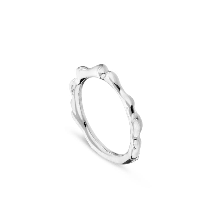 Drippy Ring van Jane Kønig in Verguld-Zilver Sterling 925