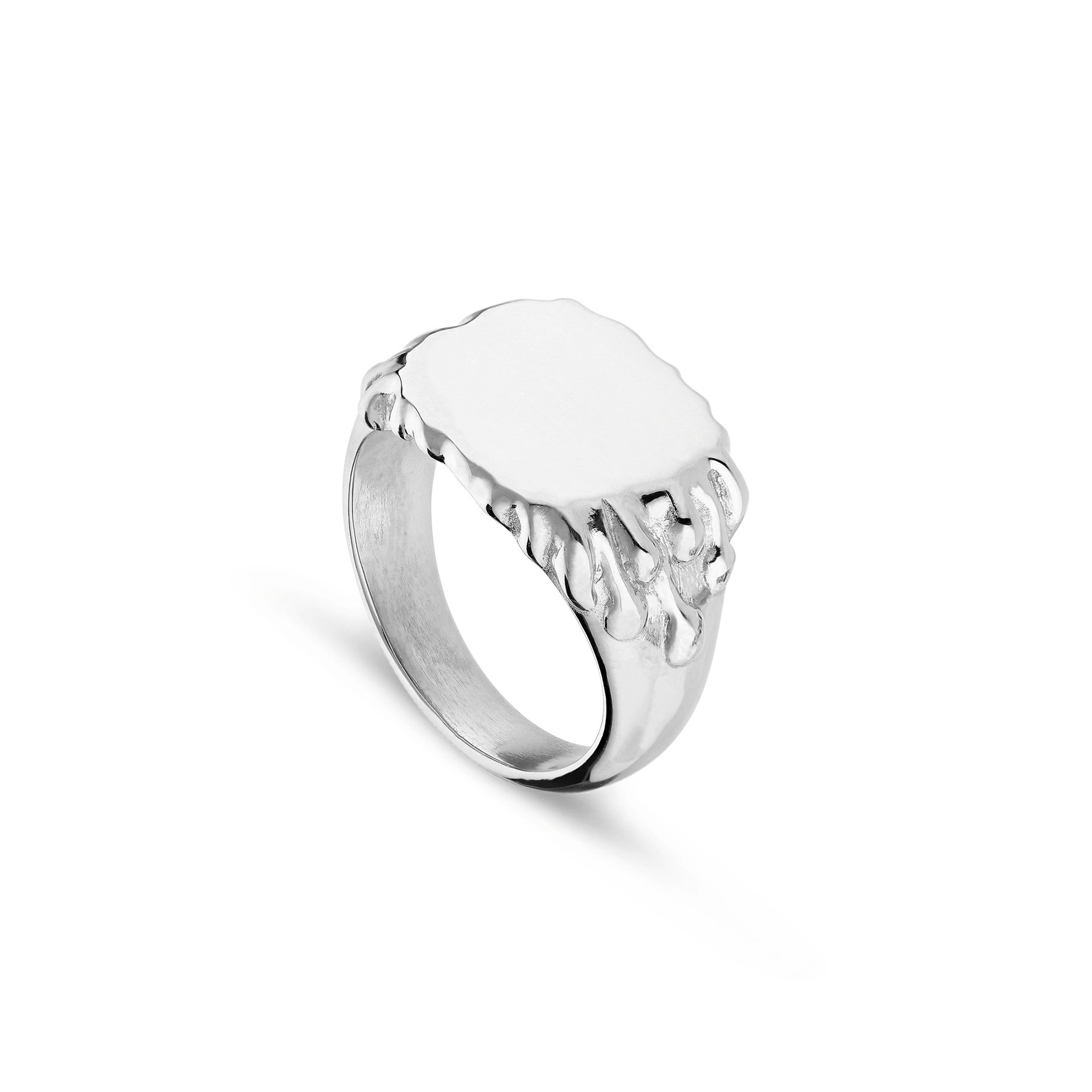 Drippy Signet Ring z Jane Kønig v Stříbro Sterling 925