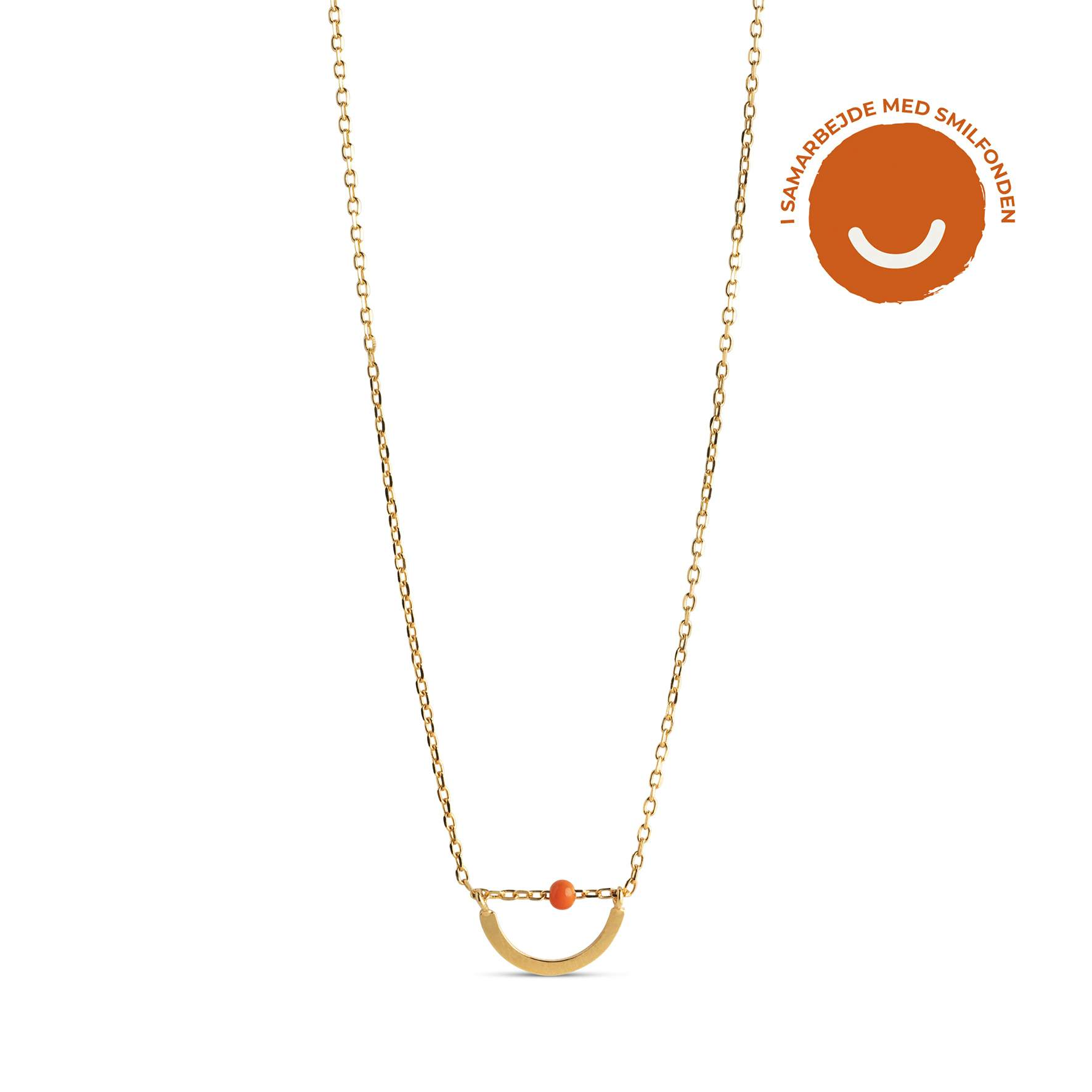 Gift A Smile Necklace von Enamel Copenhagen in Vergoldet-Silber Sterling 925