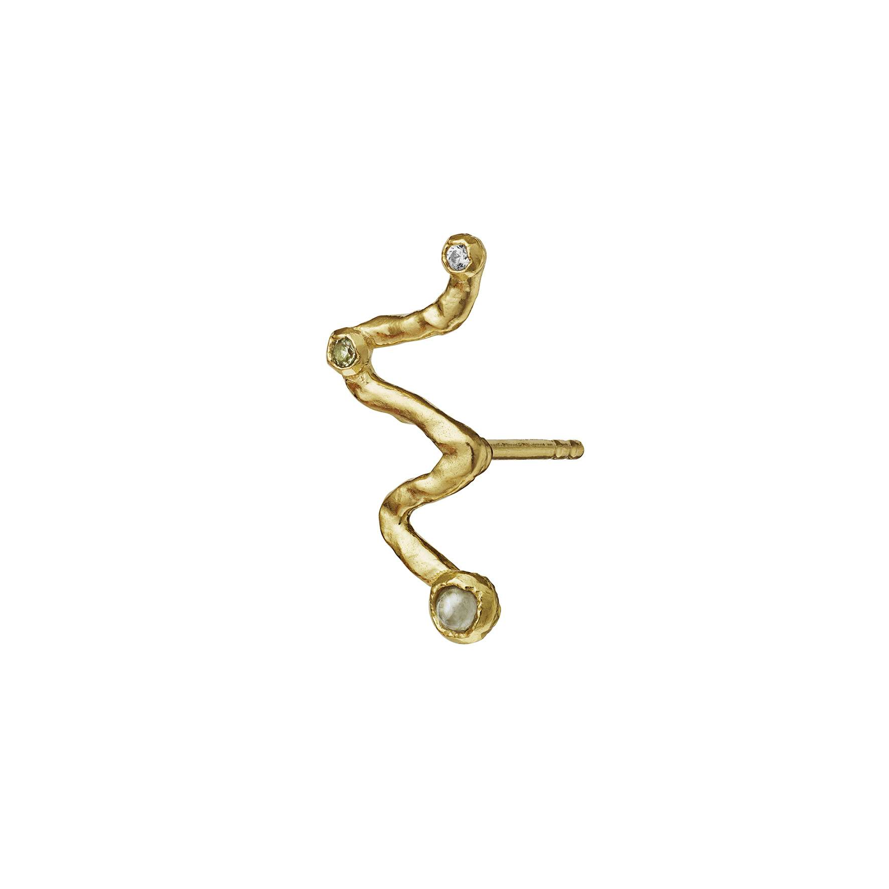 Cassiopeia Earring von Maanesten in Vergoldet-Silber Sterling 925