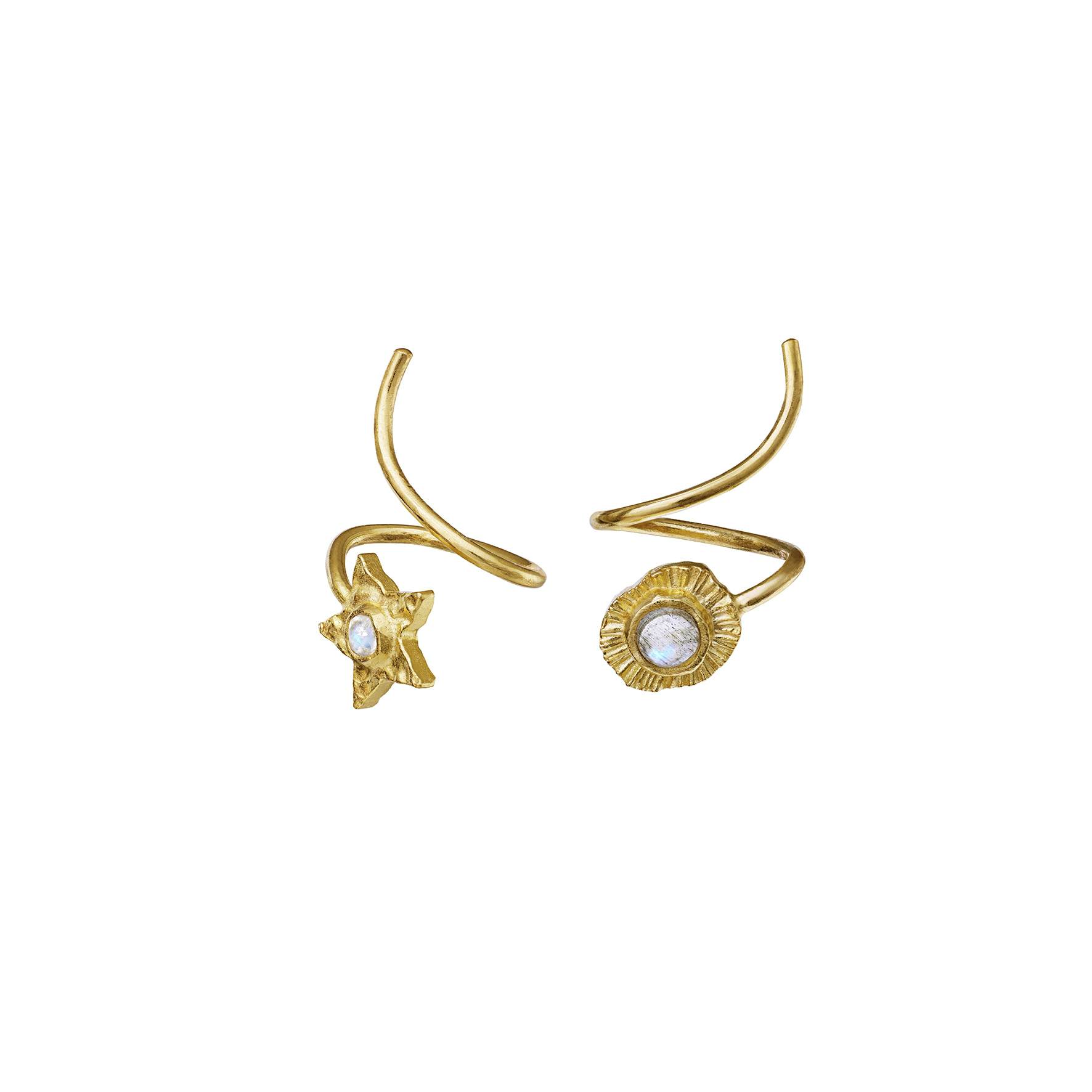 Sirius Earrings from Maanesten in Goldplated-Silver Sterling 925