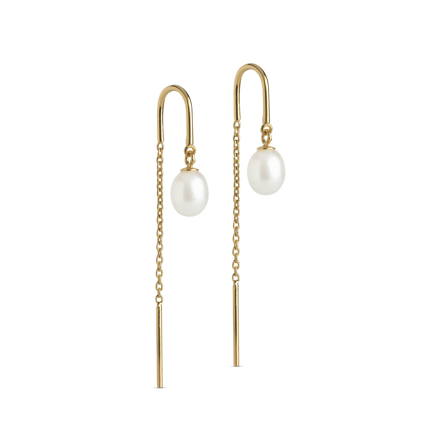Eleanor Pearl Earrings Enamel Copenhagen:stä Kullattu-hopea Sterling 925:ssä}