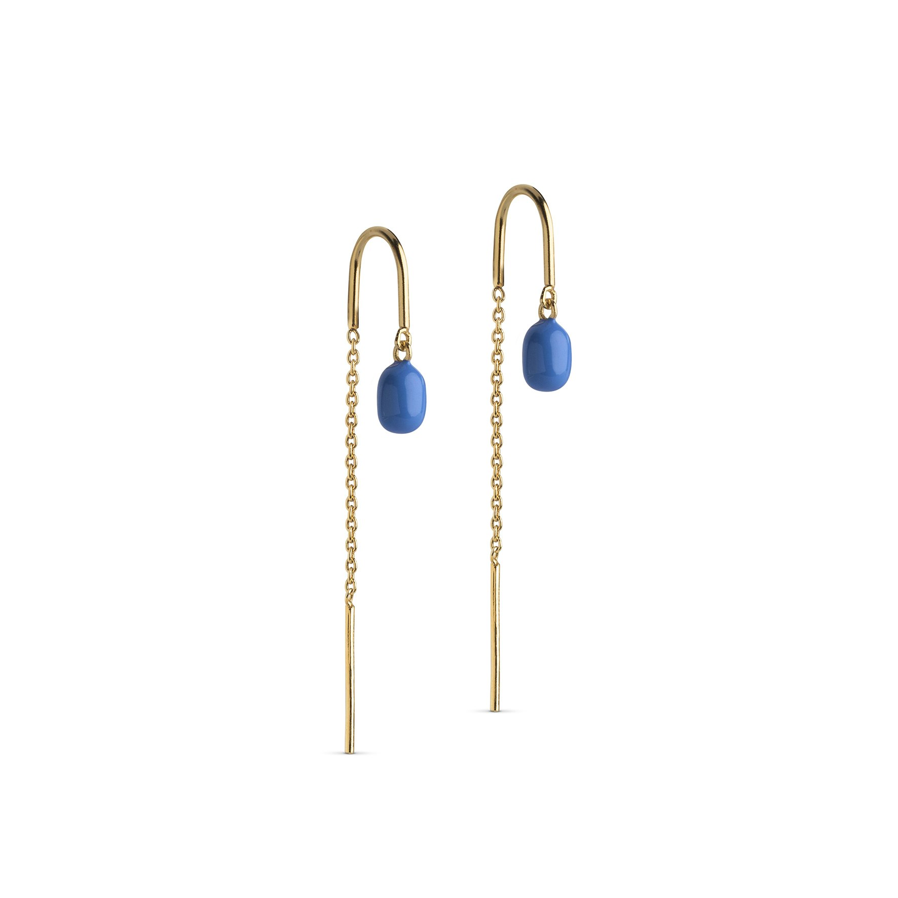 Eleanor Earrings Cornflower z Enamel Copenhagen v Pozlacené stříbro sterling 925