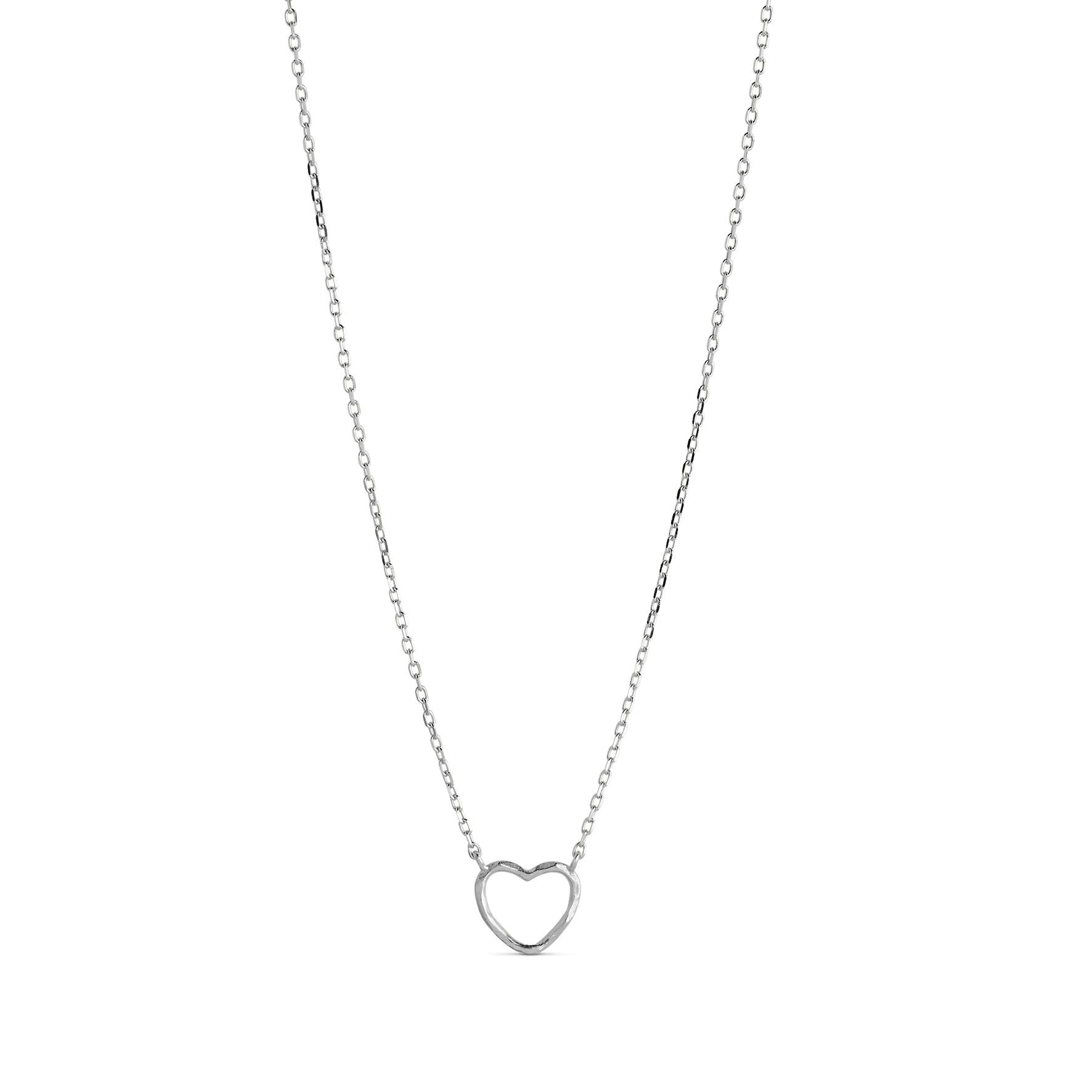 Organic Heart Necklace fra Enamel Copenhagen i Sølv Sterling 925