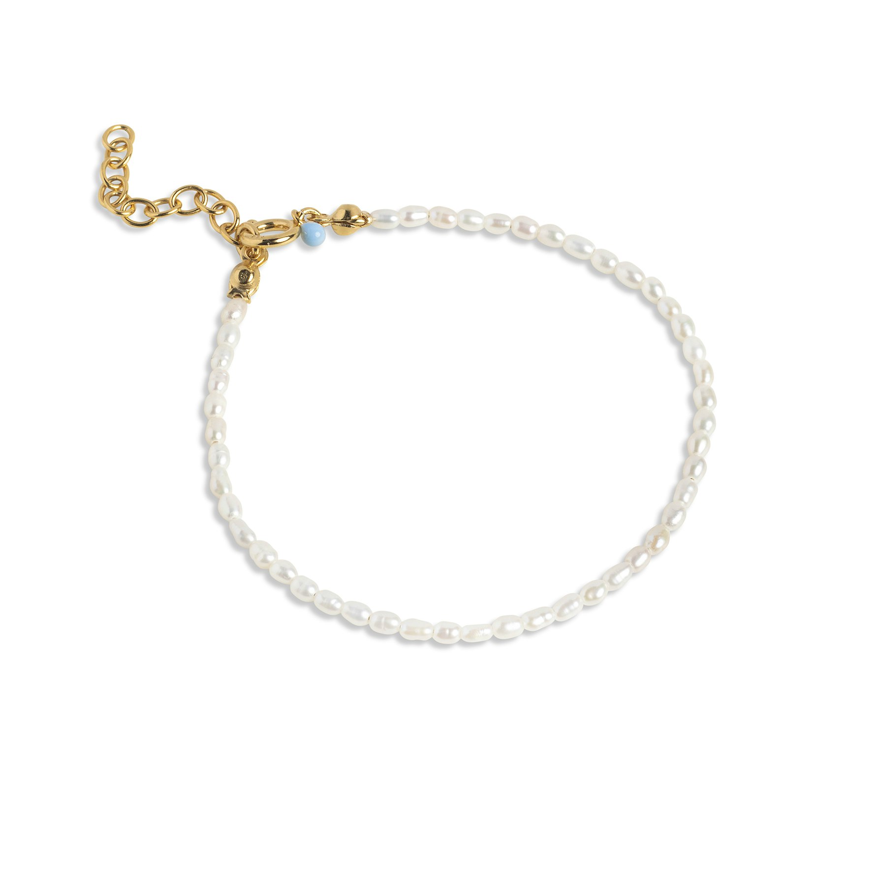 Erna Bracelet Pearl fra Enamel Copenhagen i Forgyldt-Sølv Sterling 925