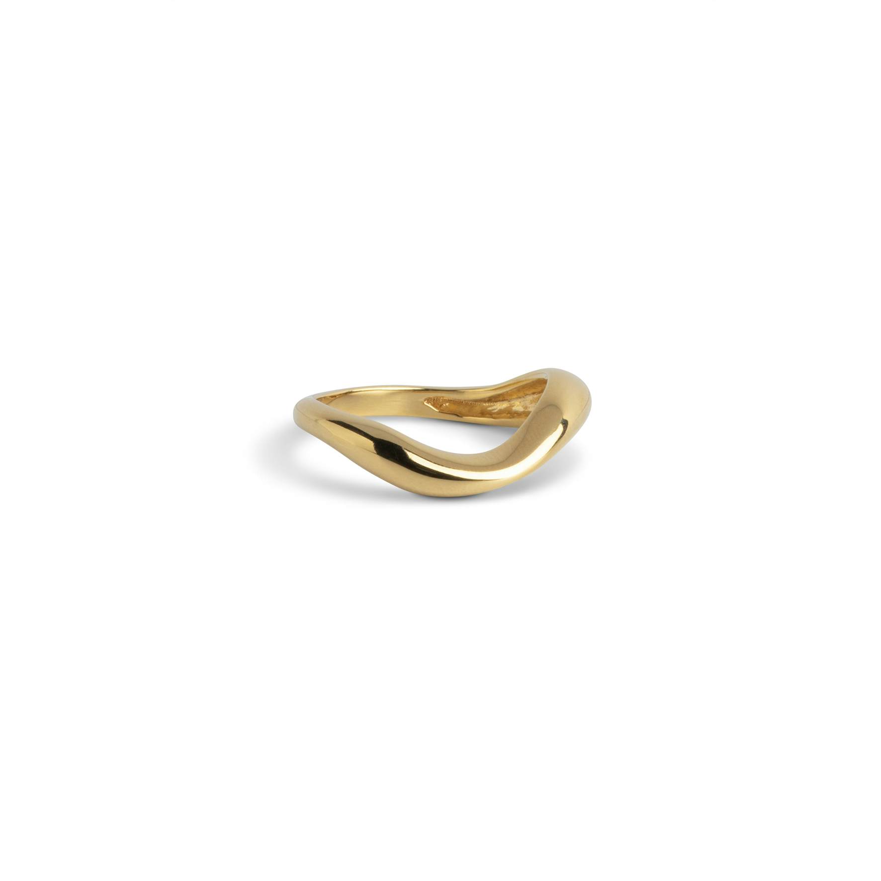 Agnete Small Ring von Enamel Copenhagen in Vergoldet-Silber Sterling 925