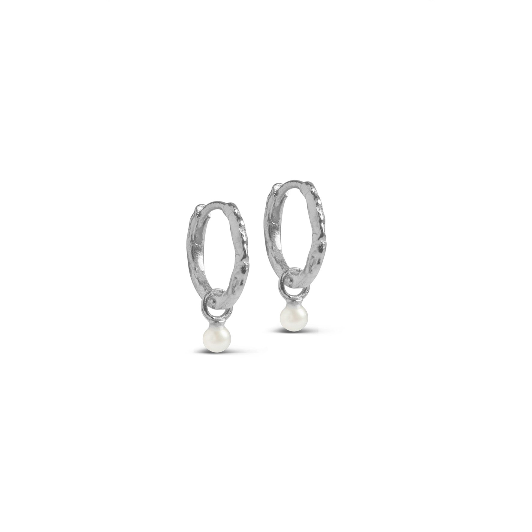 Belle Pearl Hoops från Enamel Copenhagen i Silver Sterling 925