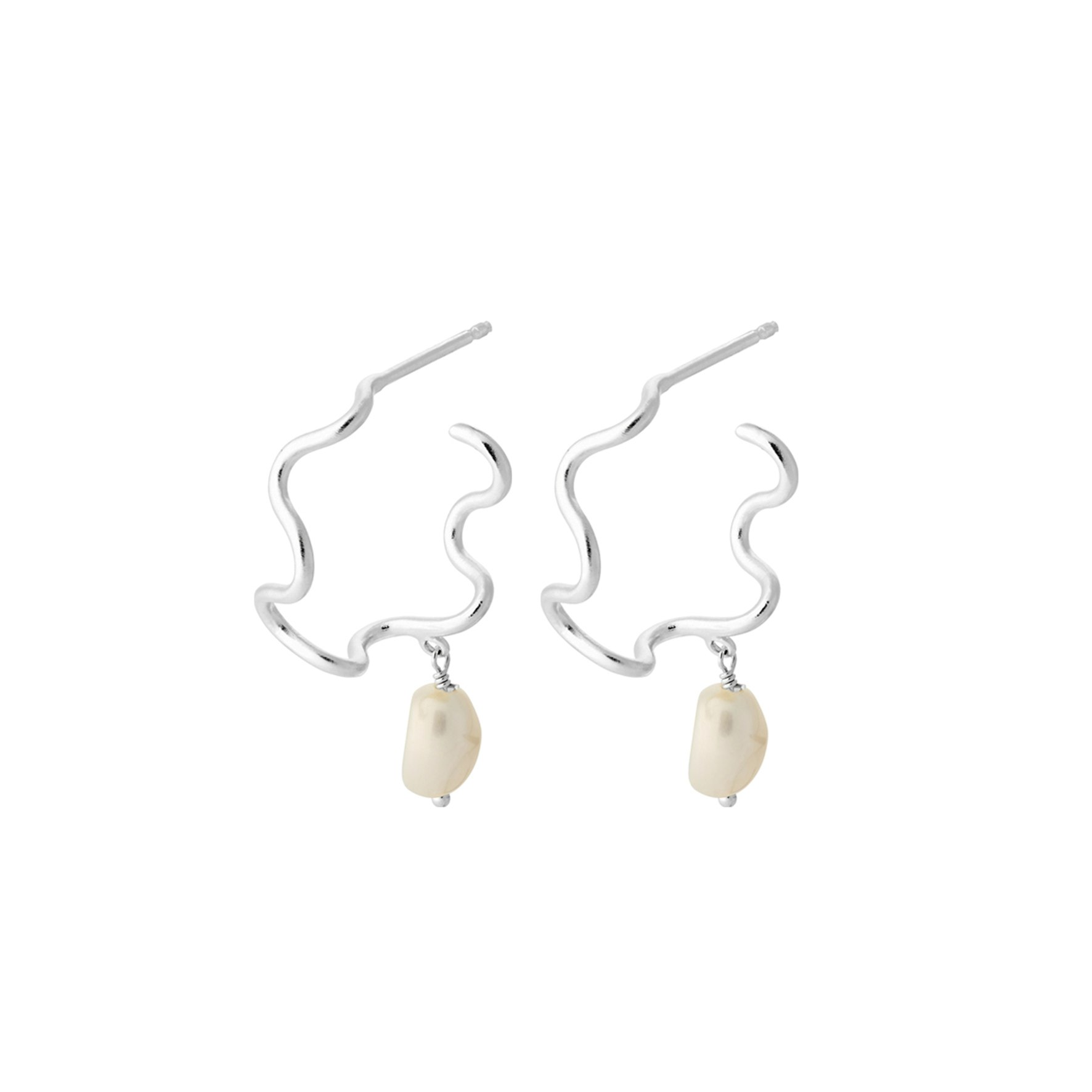 Small Bay Earrings fra Pernille Corydon i Sølv Sterling 925