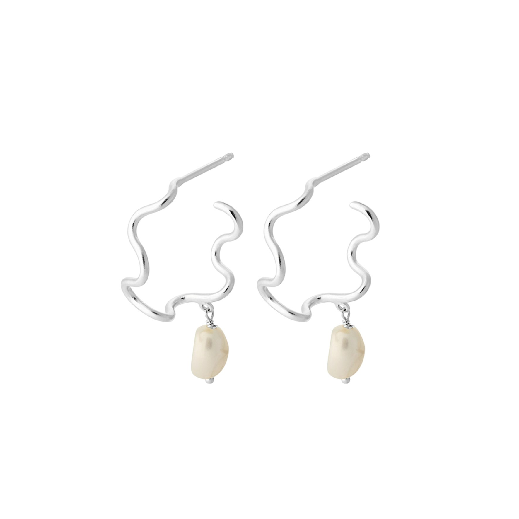 Small Bay Earrings fra Pernille Corydon i Sølv Sterling 925