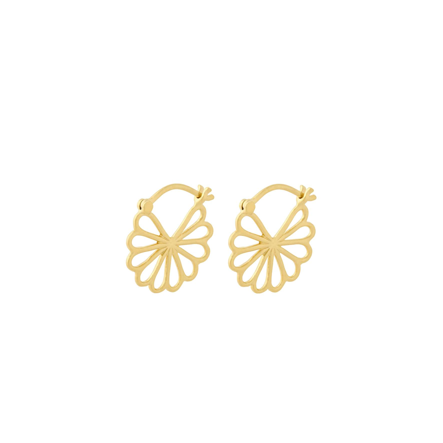 Small Bellis Earrings fra Pernille Corydon i Forgylt-Sølv Sterling 925