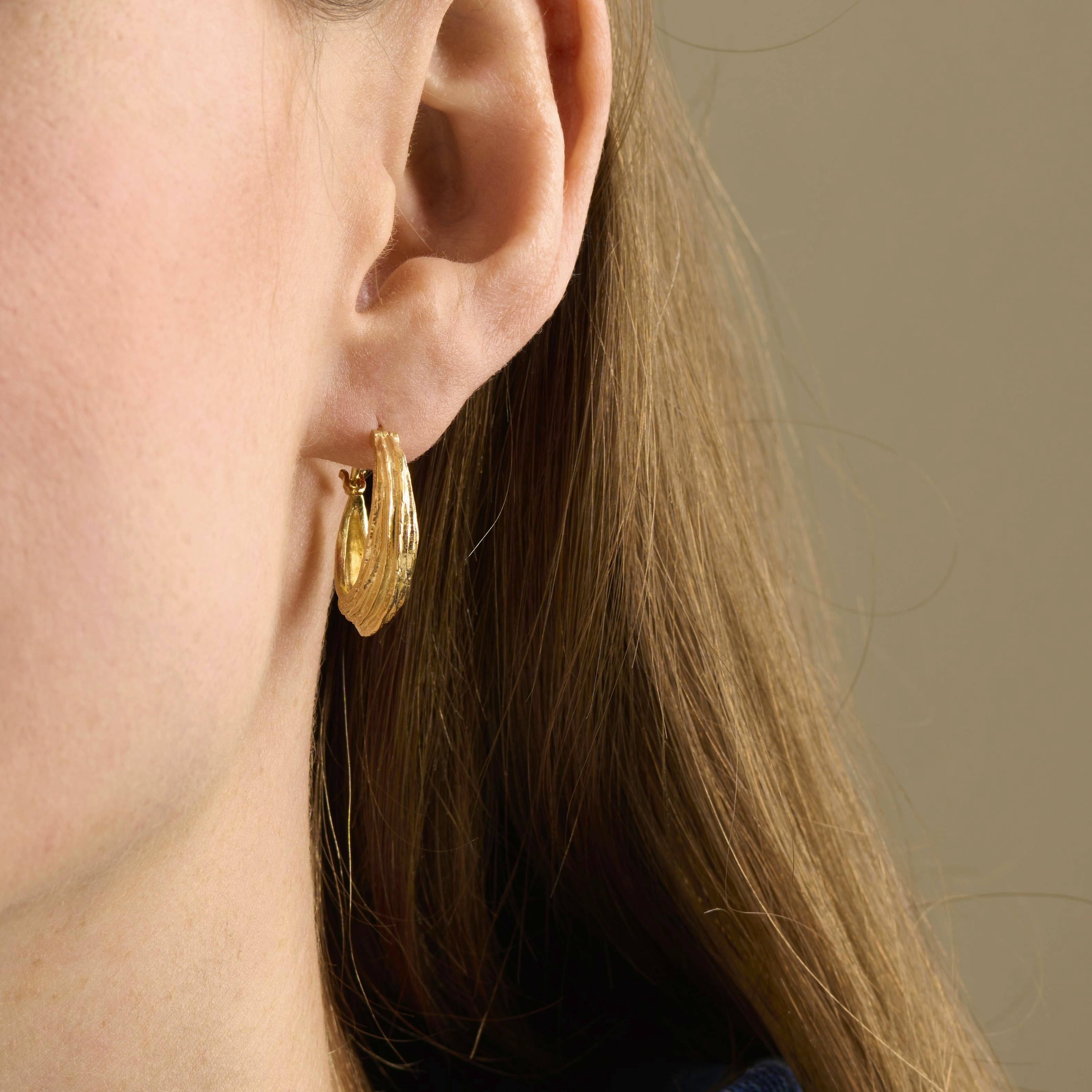 Coastline Earrings von Pernille Corydon in Vergoldet-Silber Sterling 925