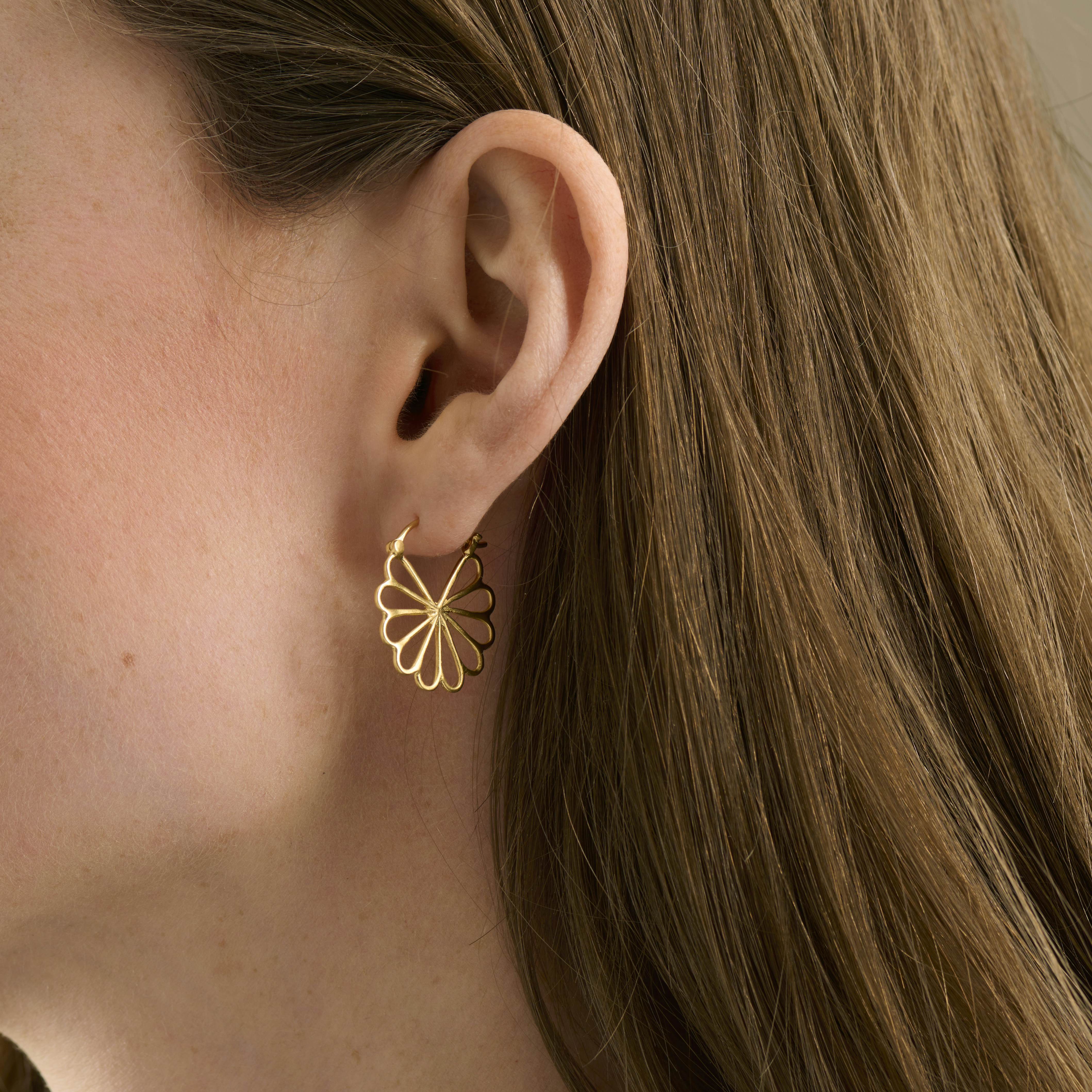Bellis Earrings von Pernille Corydon in Vergoldet-Silber Sterling 925