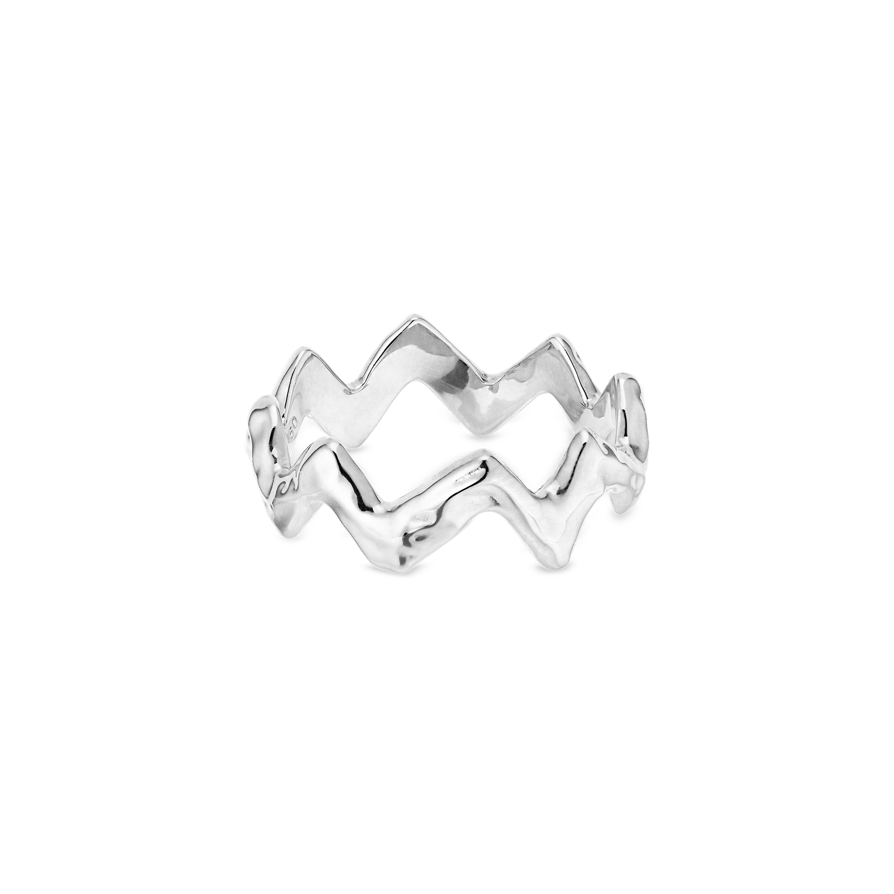 Sterling silver store heartbeat ring