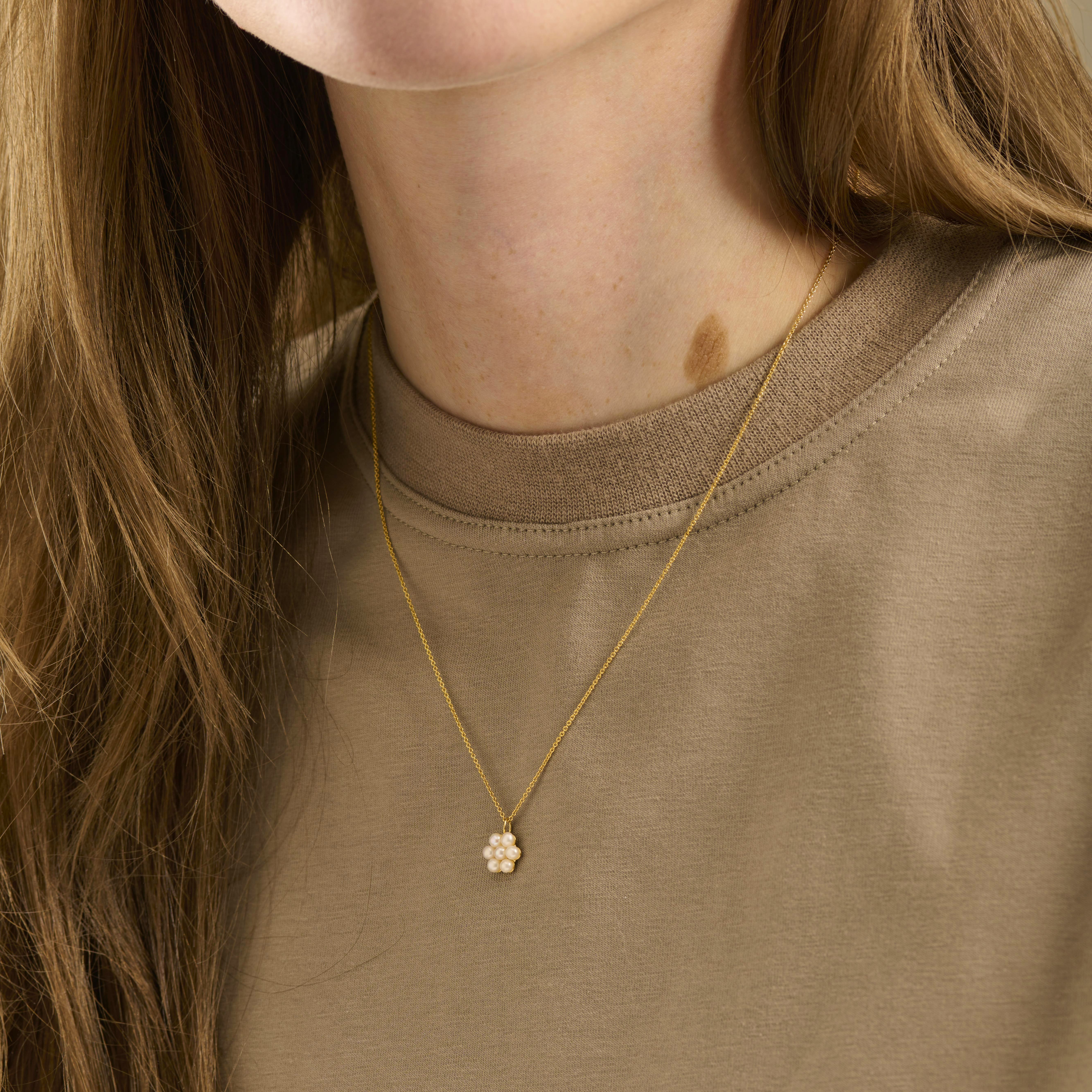 Ocean Bloom Necklace from Pernille Corydon in Goldplated Silver Sterling 925