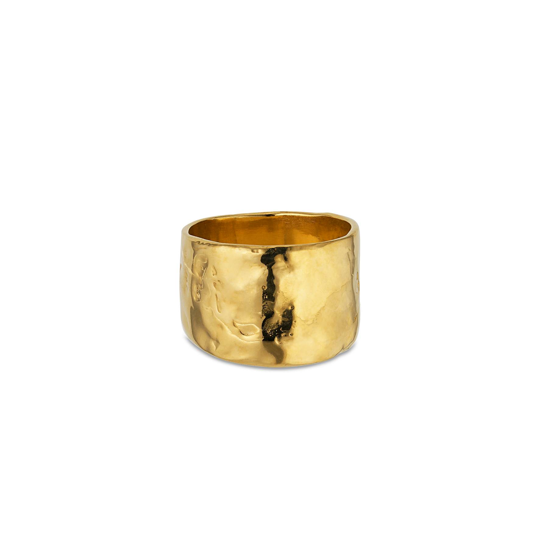 Big Bruised Heart Ring von Jane Kønig in Vergoldet-Silber Sterling 925