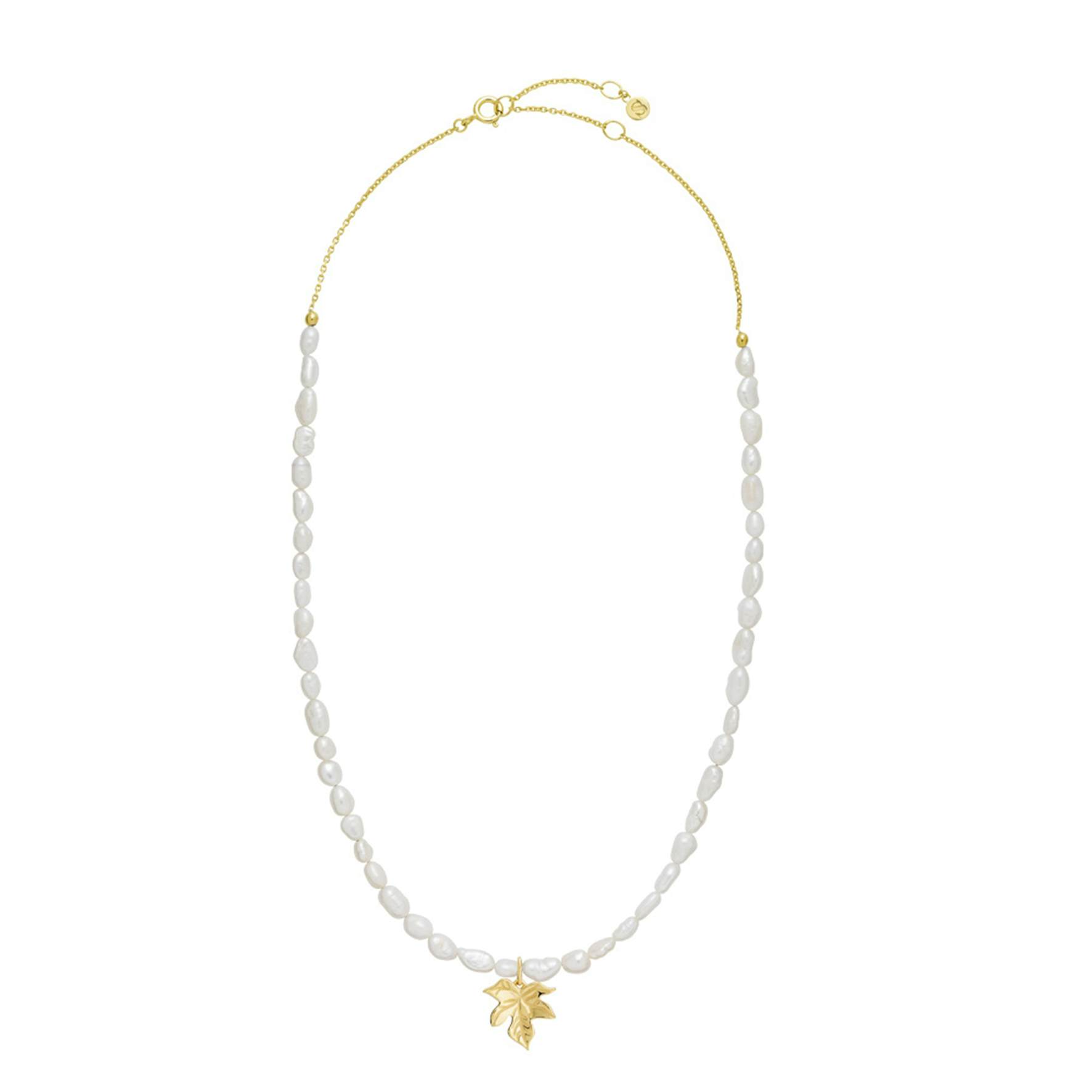 Caley Pearl Necklace from Izabel Camille in Goldplated-Silver Sterling 925