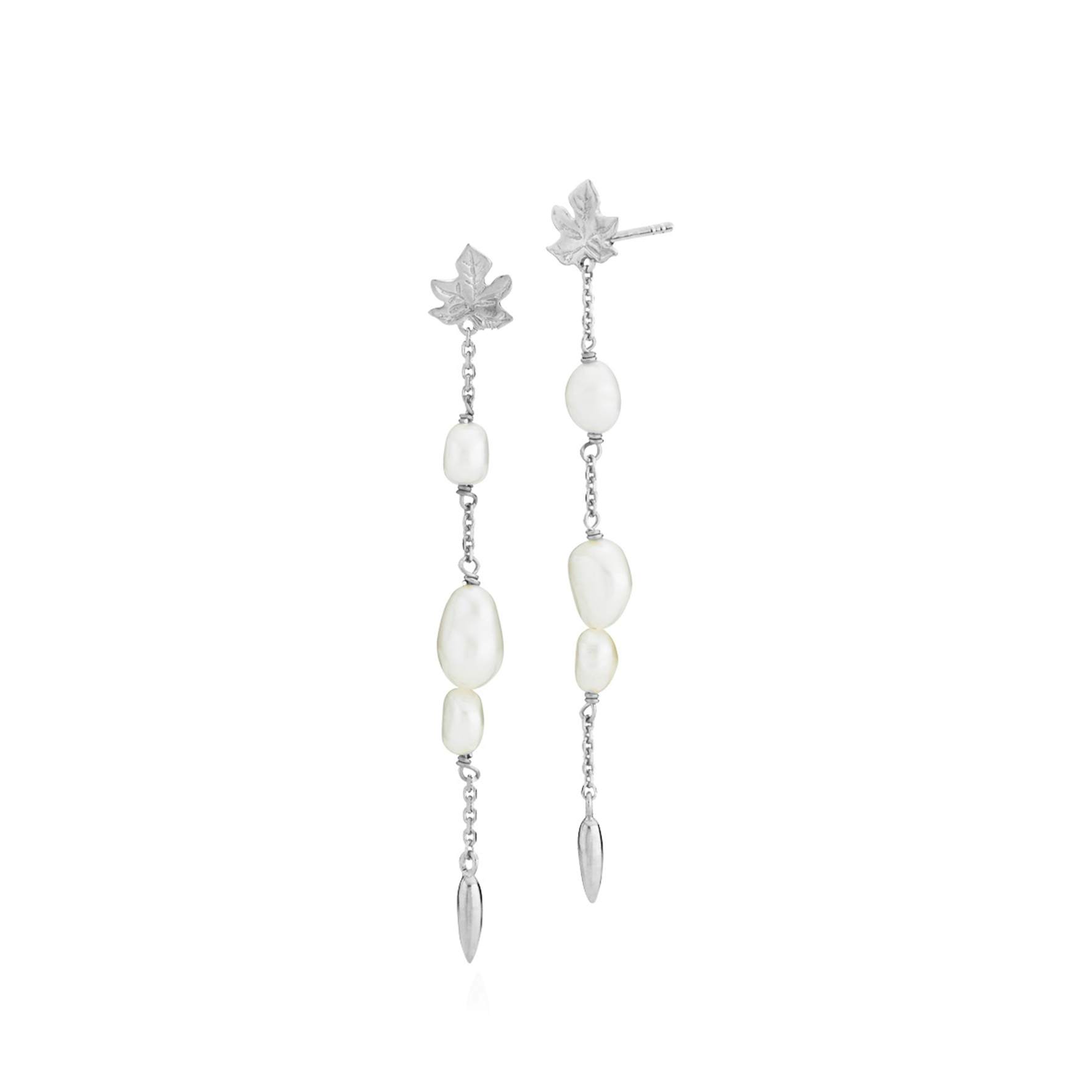 Caley Long Earrings from Izabel Camille in Silver Sterling 925