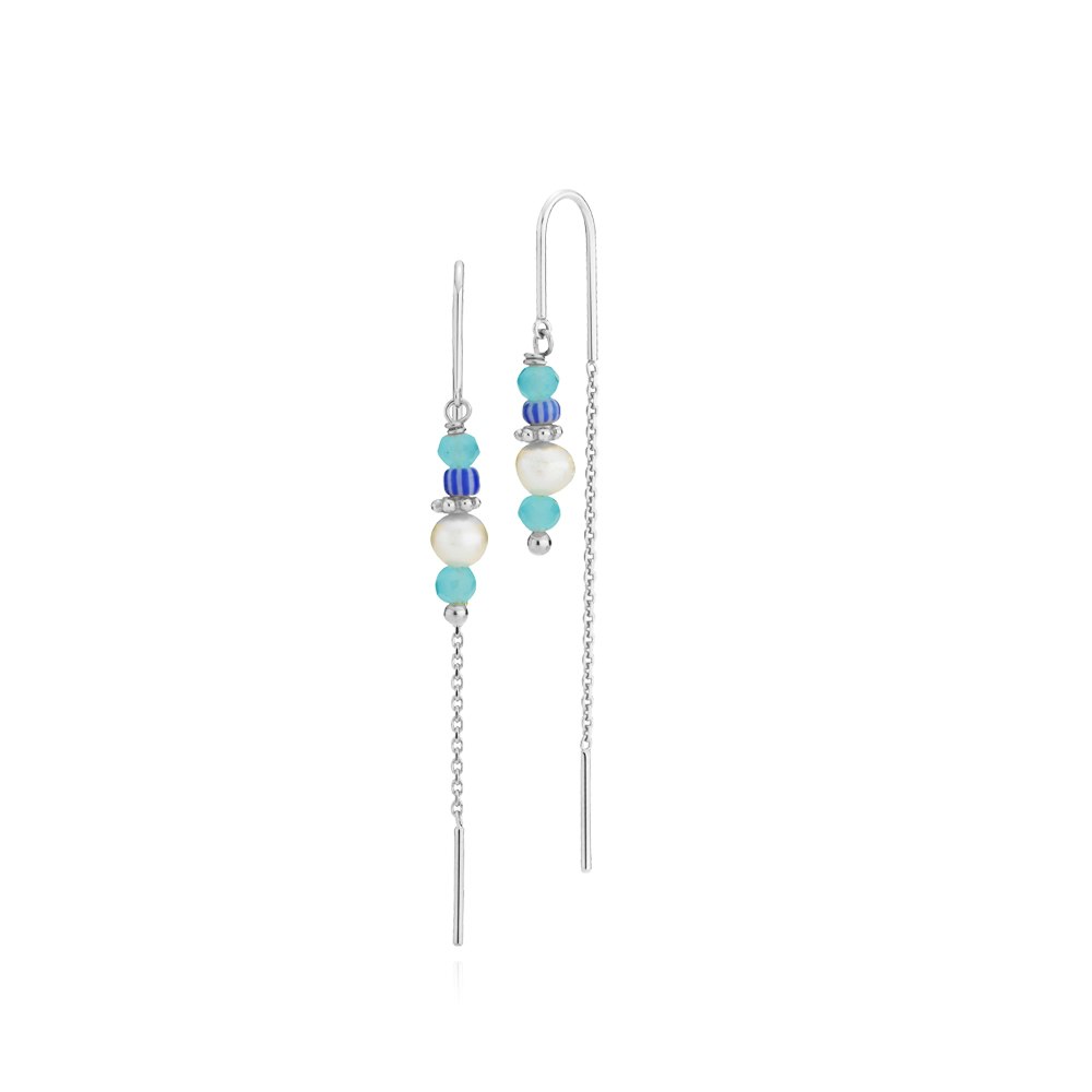 Simona Blue Earrings fra Sistie i Sølv Sterling 925