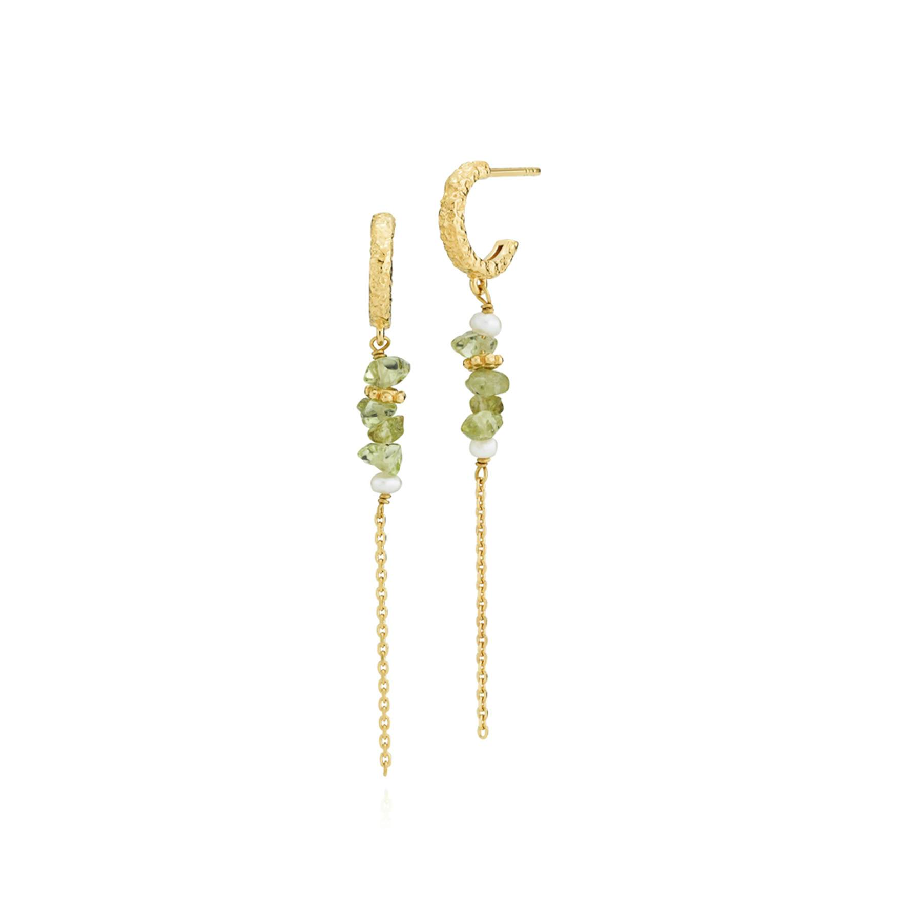 Beach Green Earrings från Sistie i Förgyllt-Silver Sterling 925