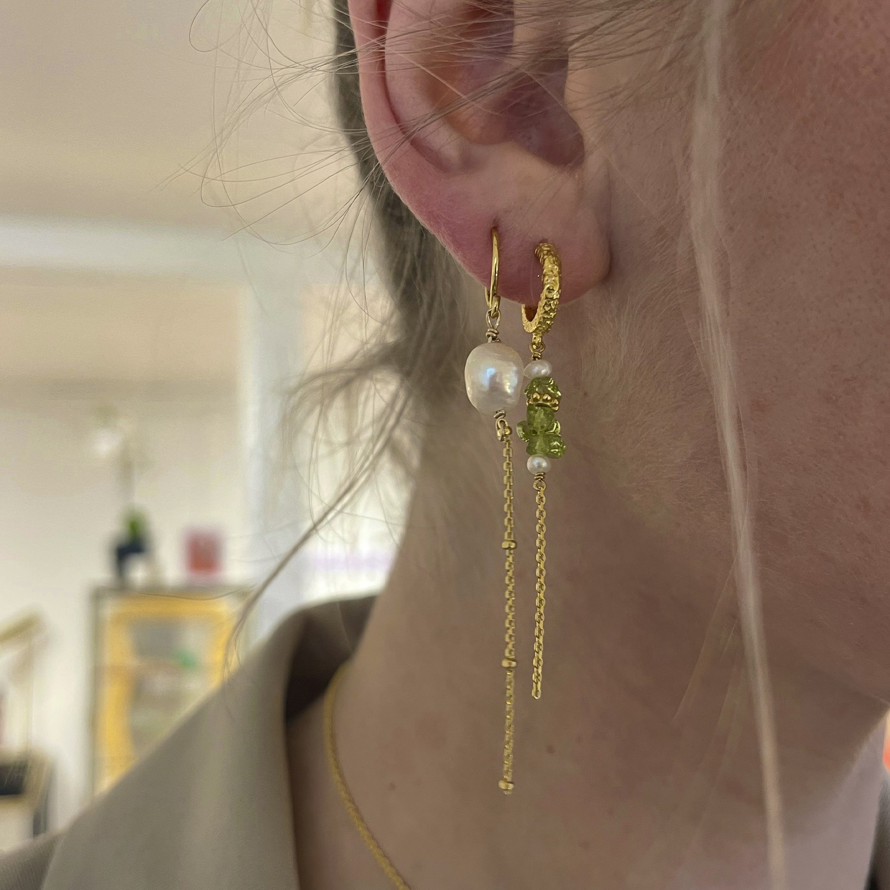 Beach Green Earrings